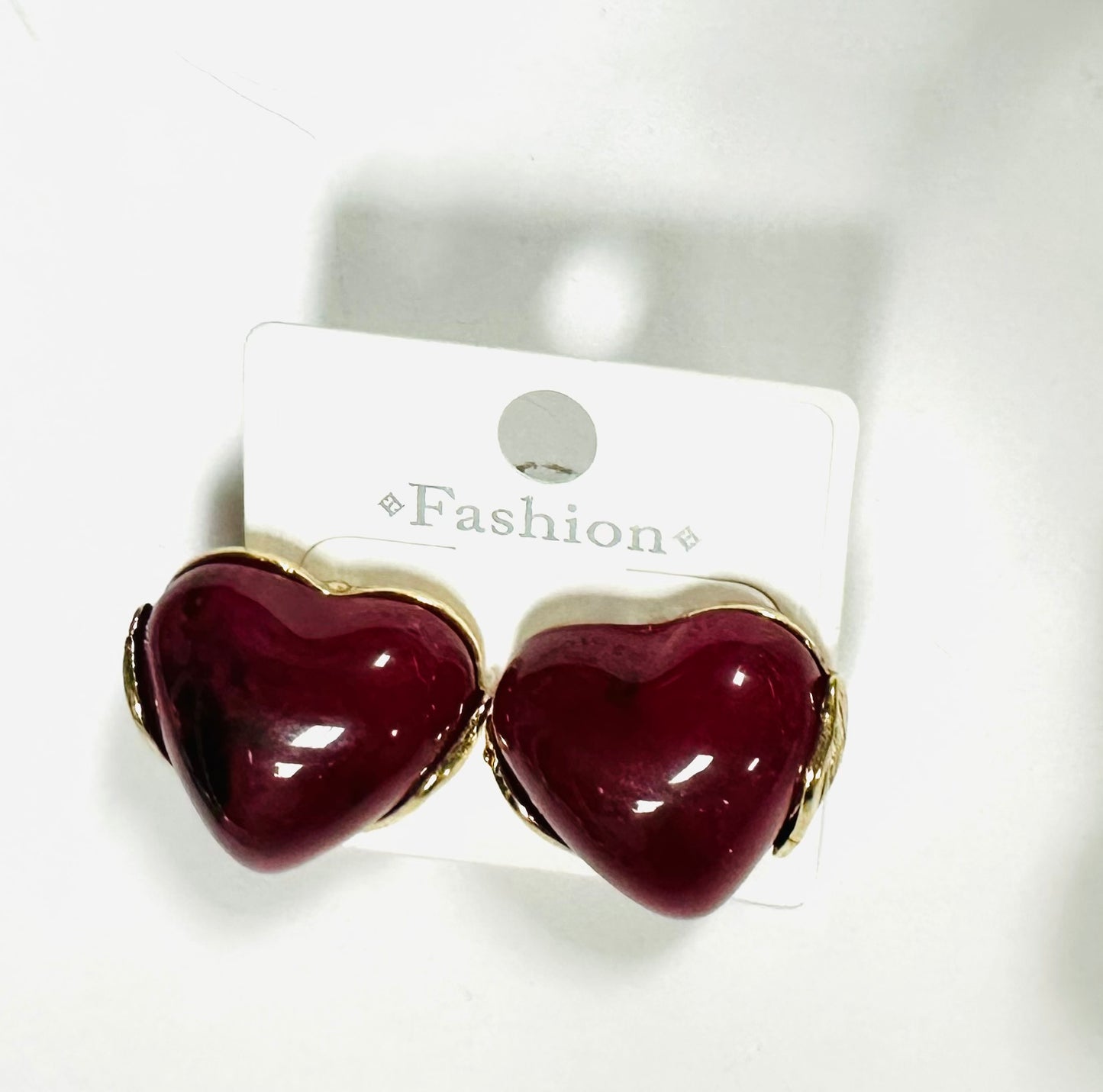 Gold Heart Earrings