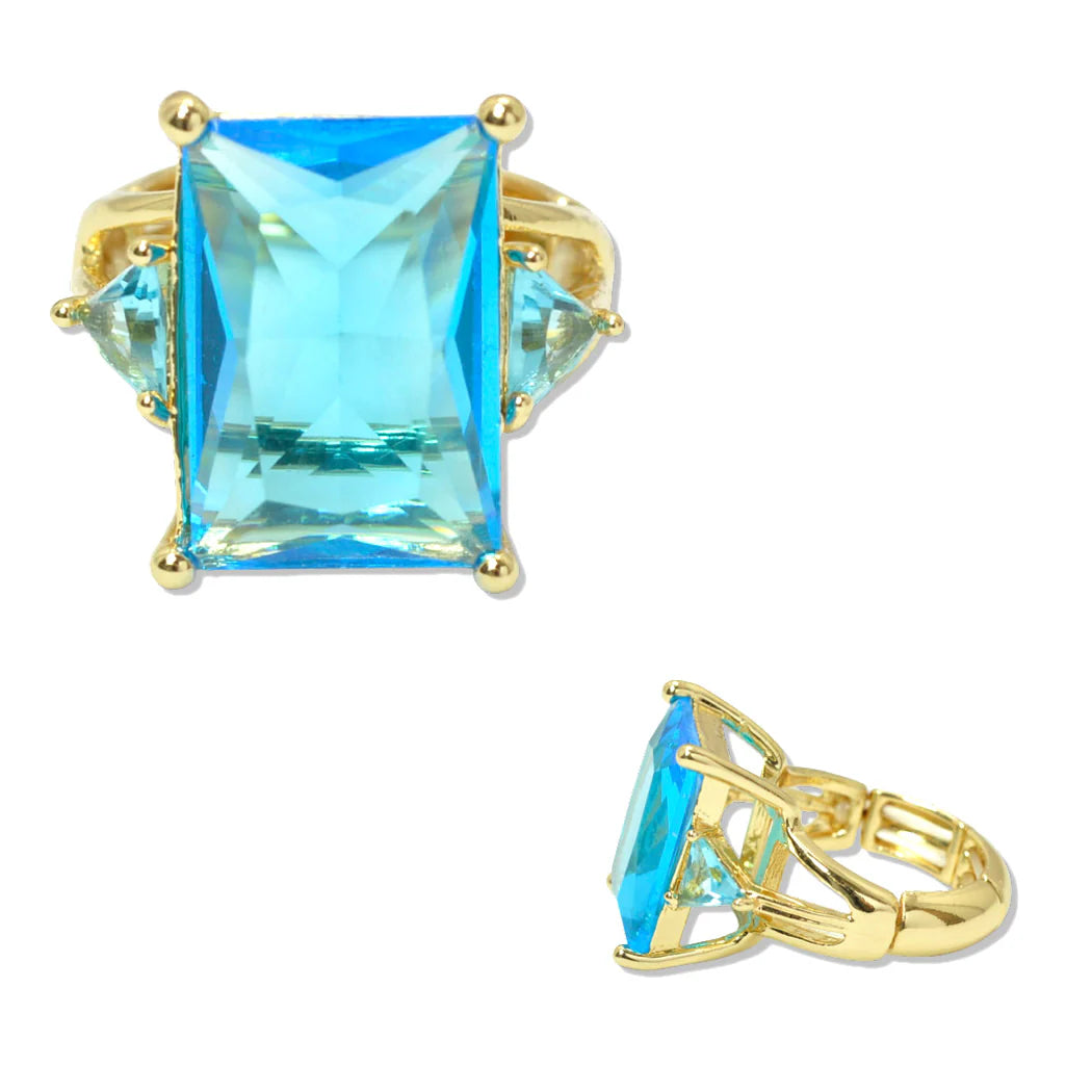 SQUARE COLOR DIAMOND RING