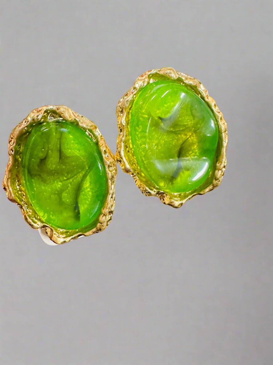 Marble Nugget Earrings