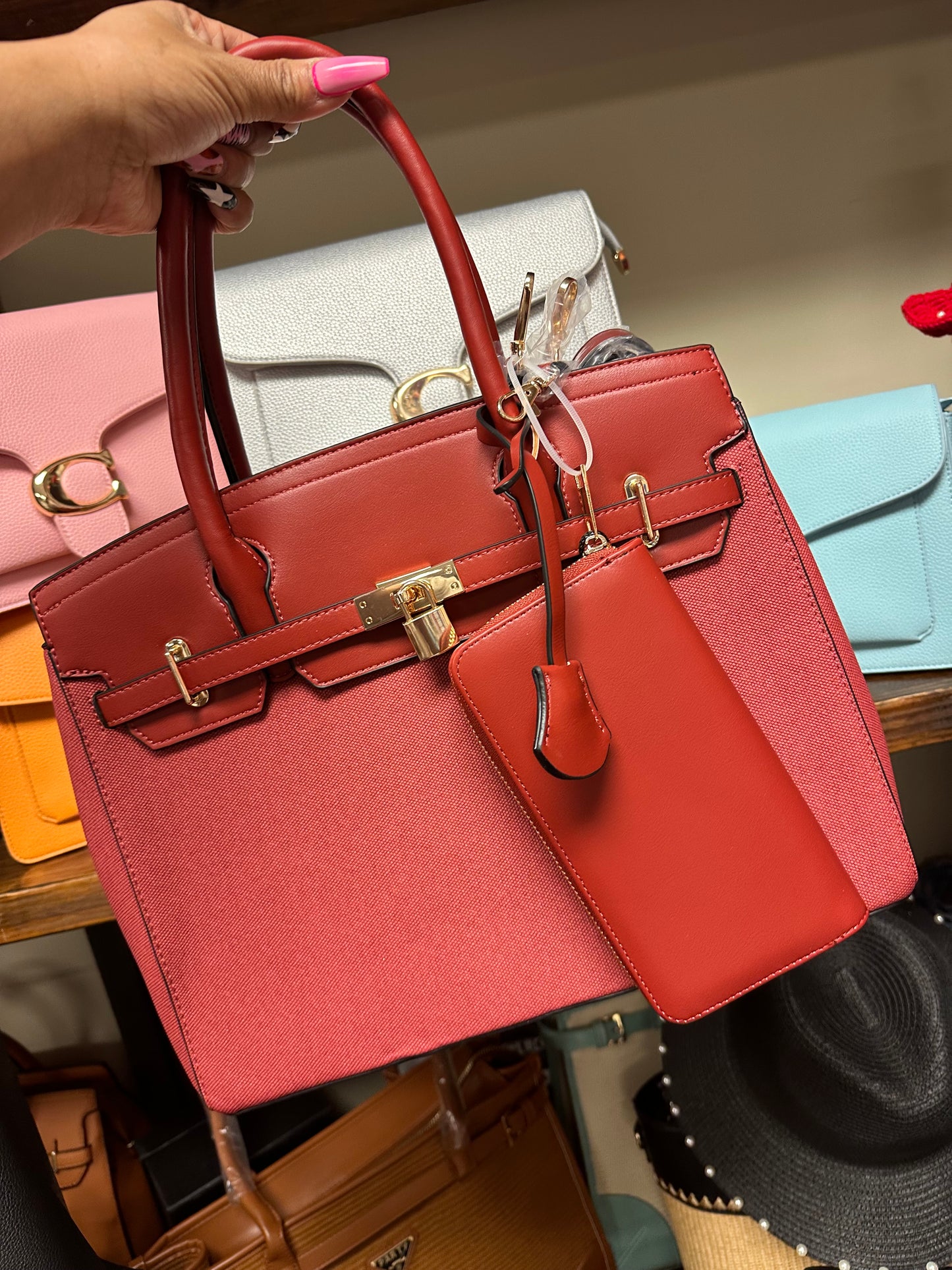 Lock Handbag & Wallet _ Large