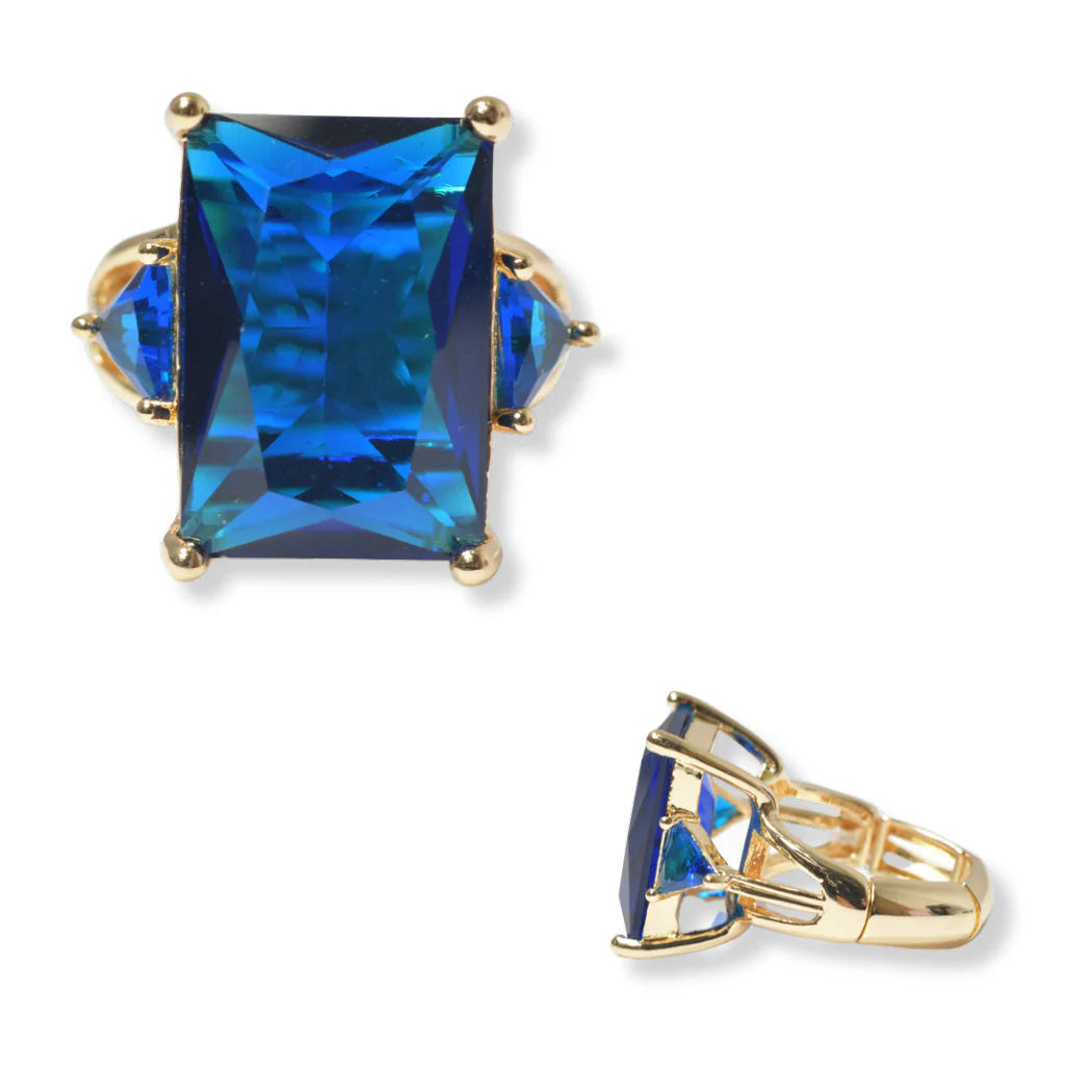 SQUARE COLOR DIAMOND RING