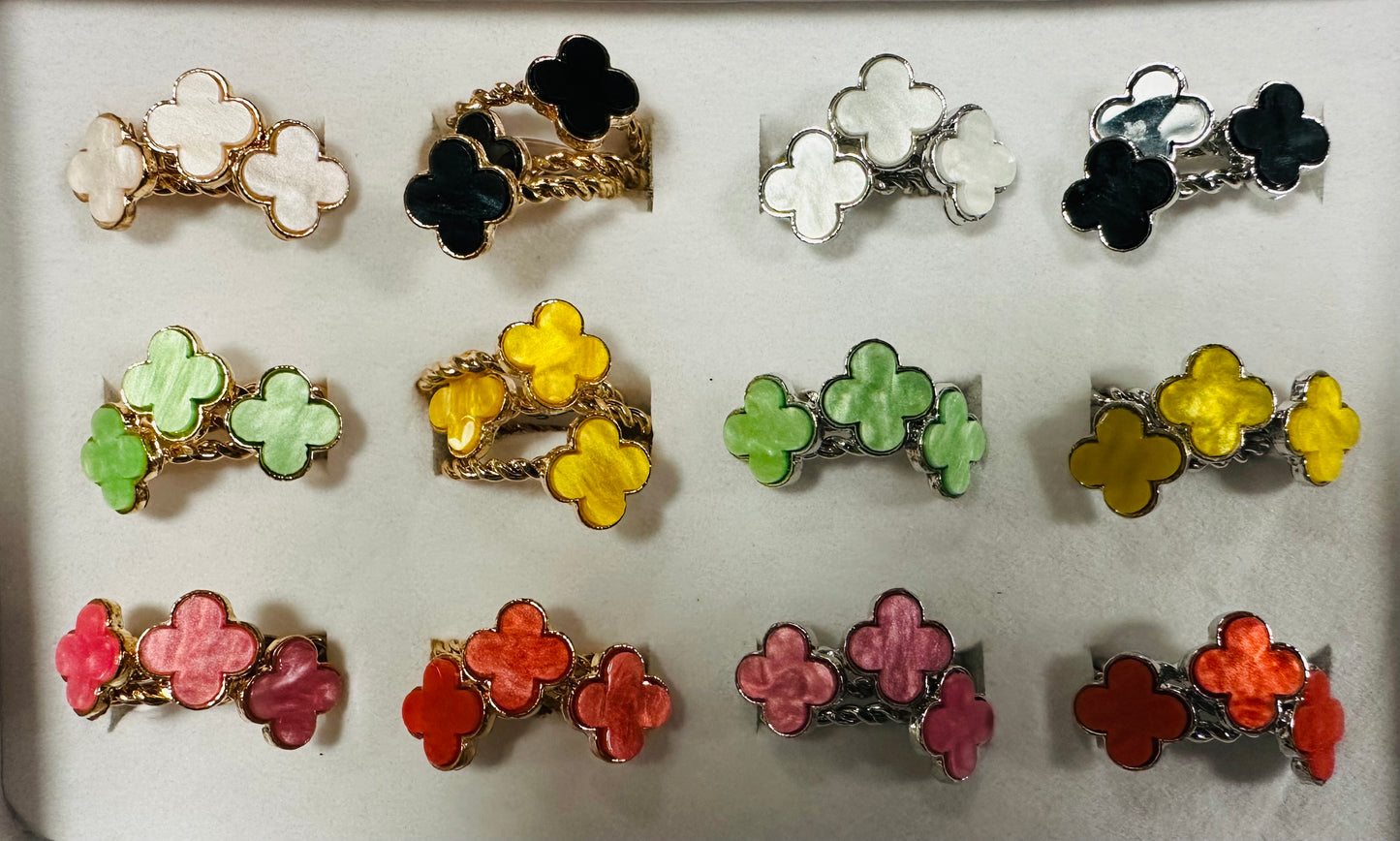 COLORFUL CLOVER RING 8/28/25
