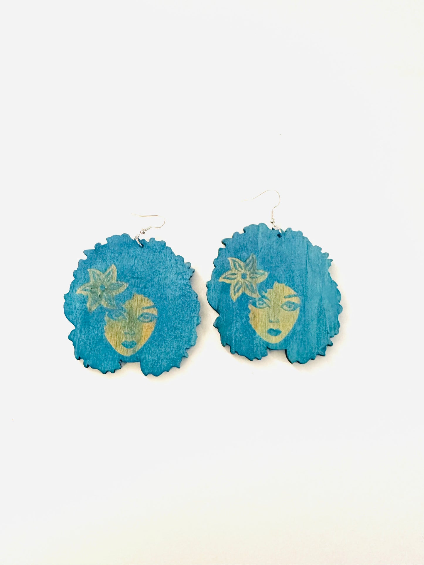Lady Blossom Wooden Earrings