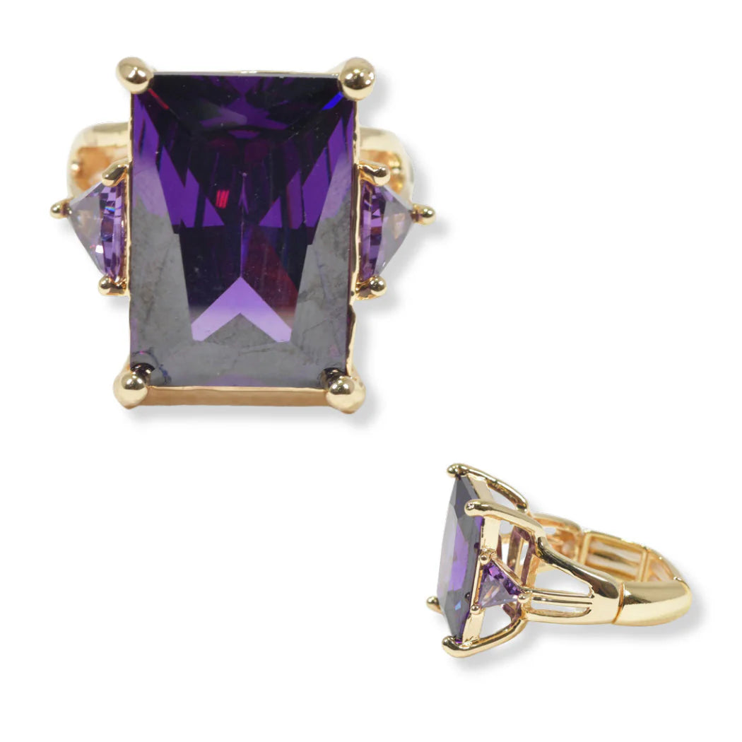 SQUARE COLOR DIAMOND RING