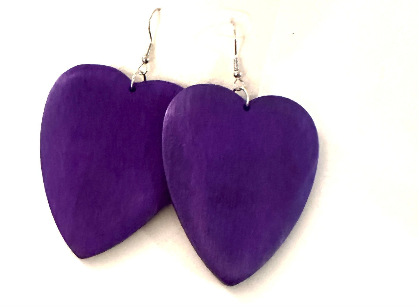 Heart Wooden Earrings
