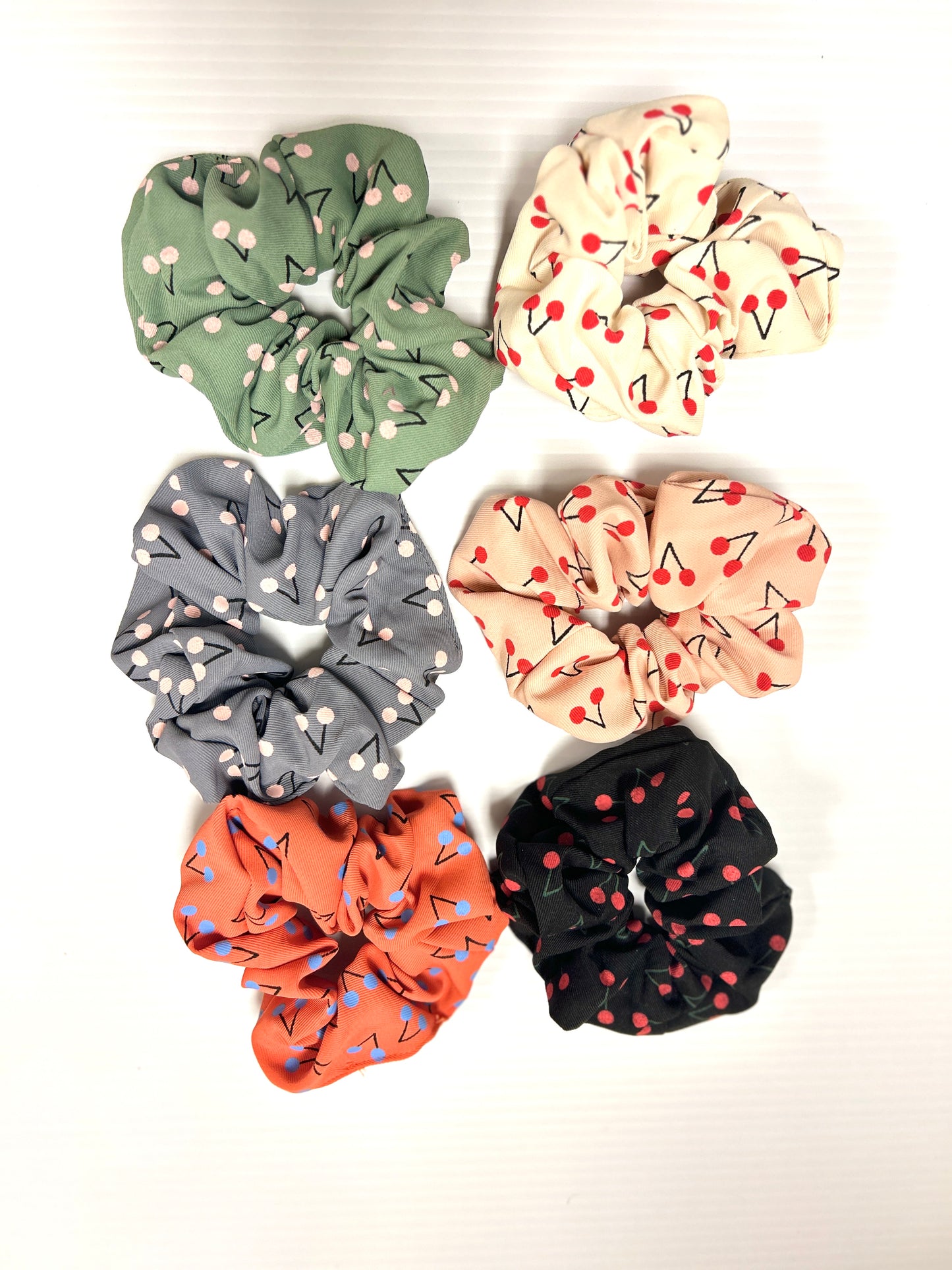 CHERRY SCRUNCHIES BUNDLE SET OF 4