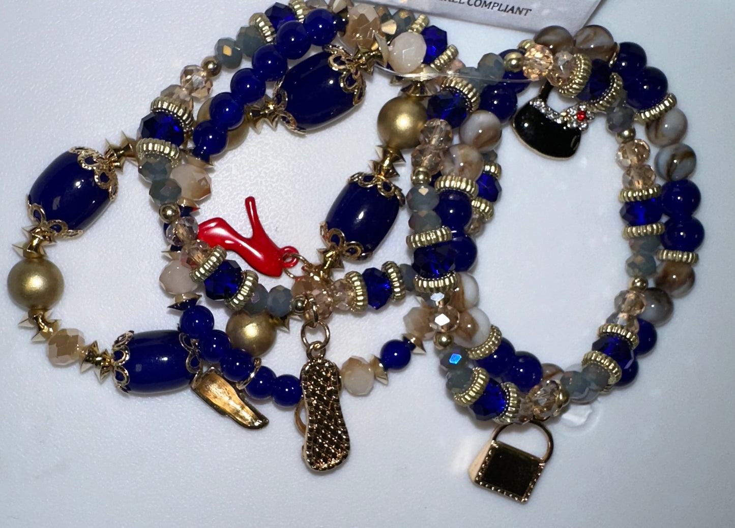 BEADED CHARM BRACELET