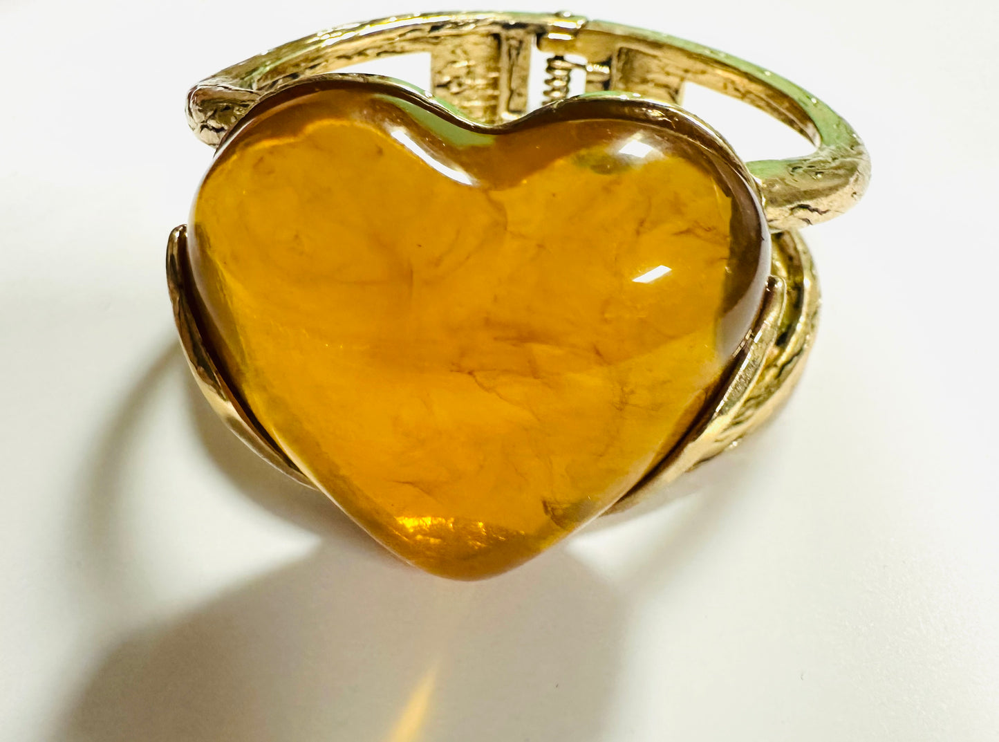 Gold Heart Cuff