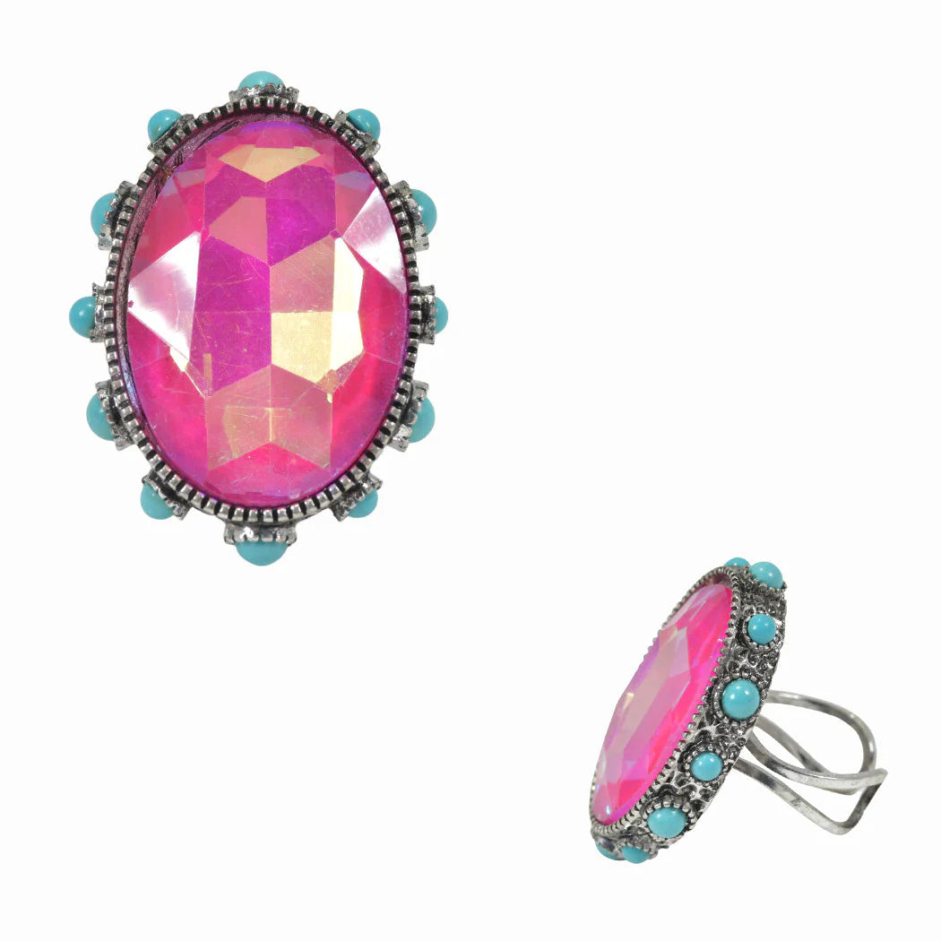 Western Bling Circle Ring 444