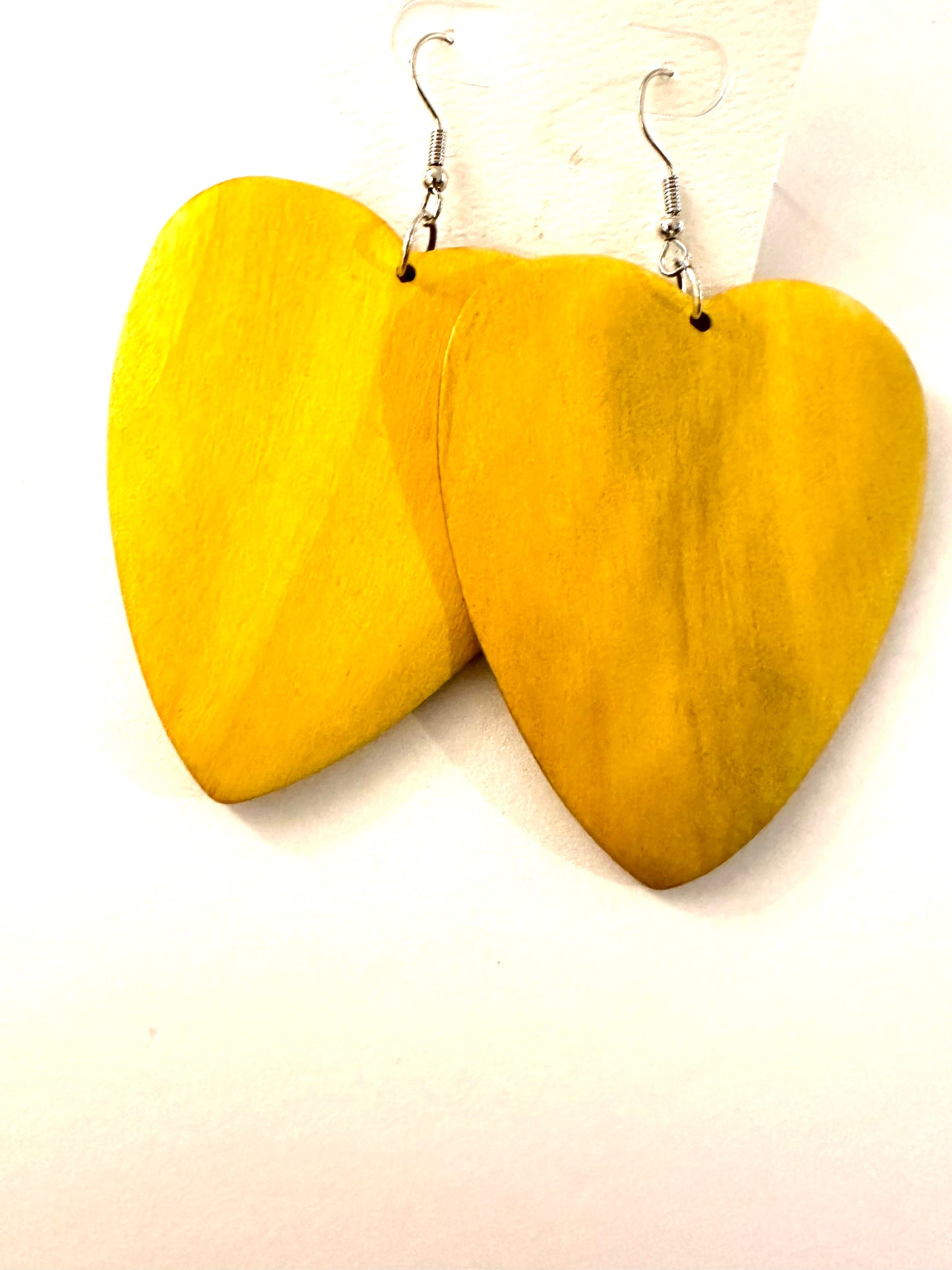 Heart Wooden Earrings