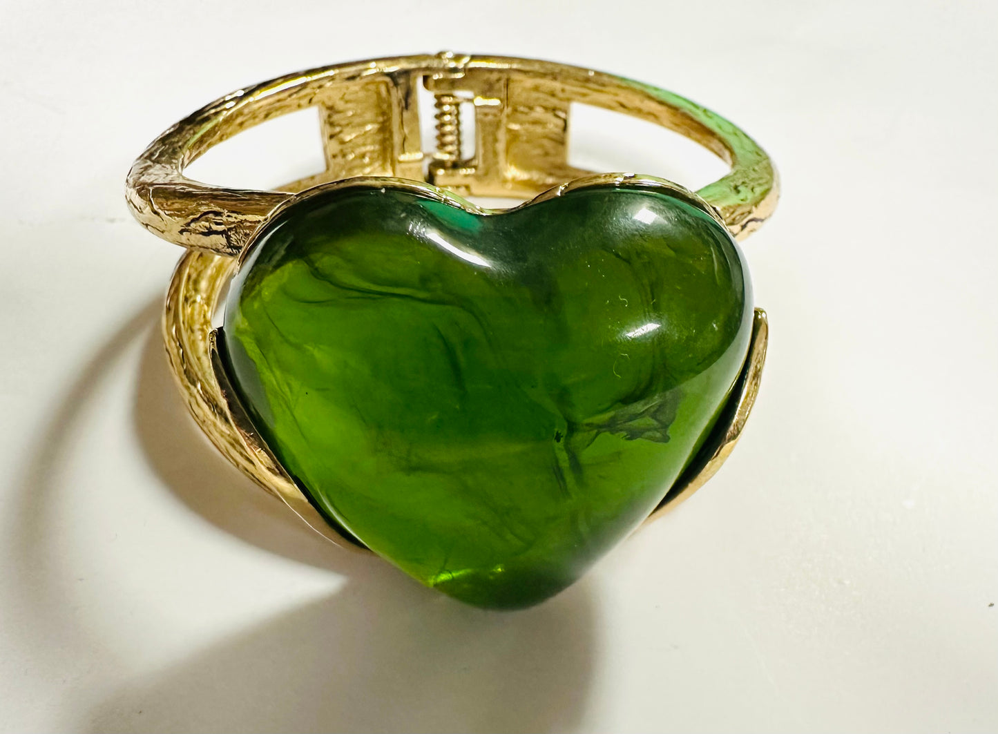 Gold Heart Cuff
