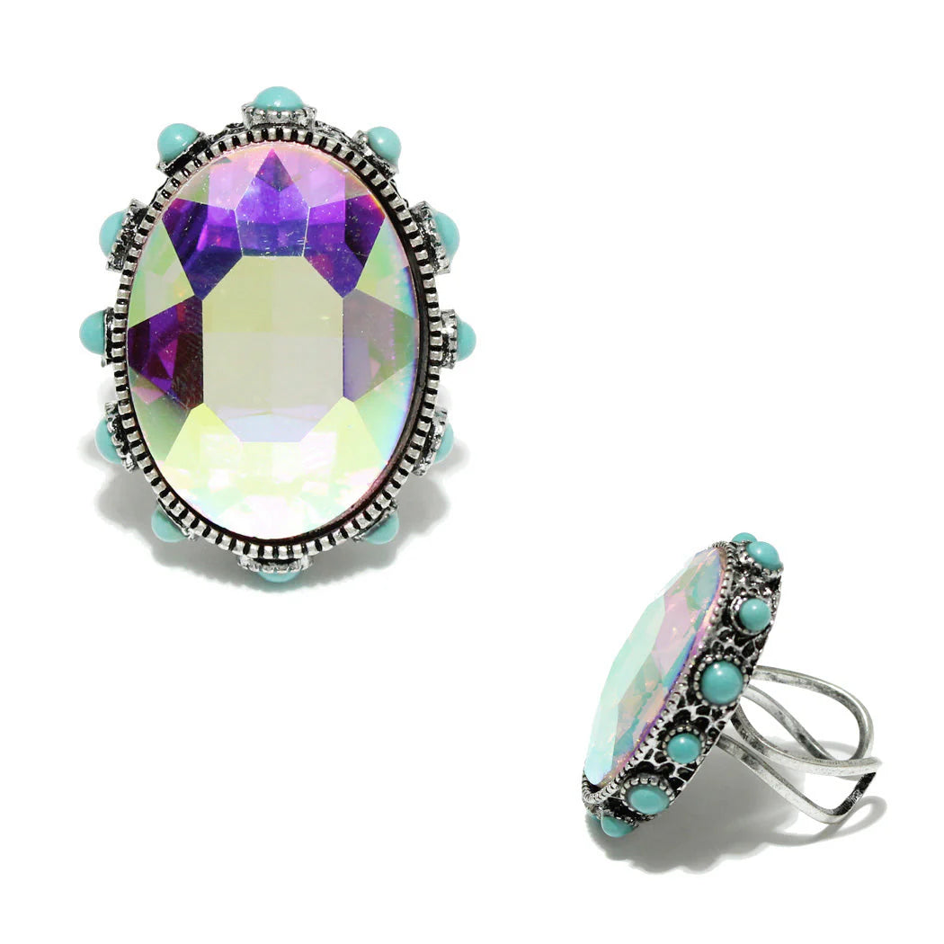 Western Bling Circle Ring 444