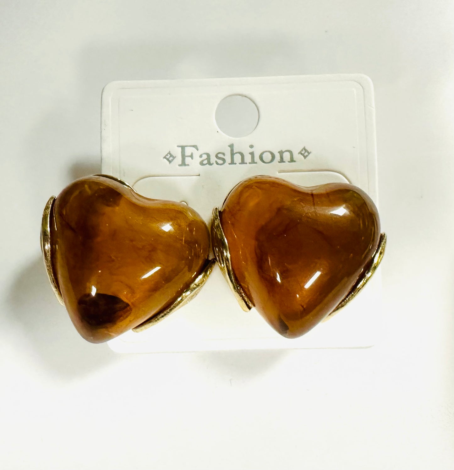 Gold Heart Earrings