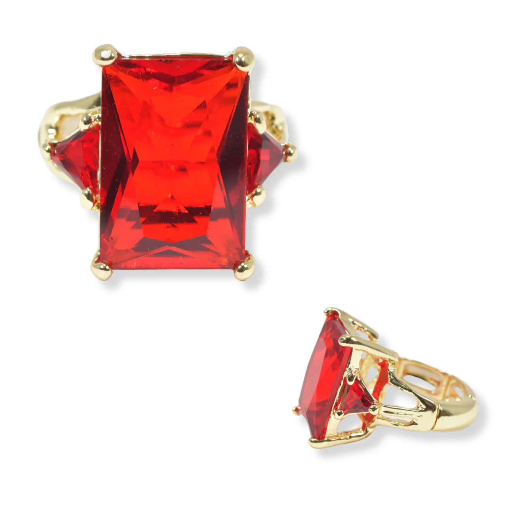 SQUARE COLOR DIAMOND RING