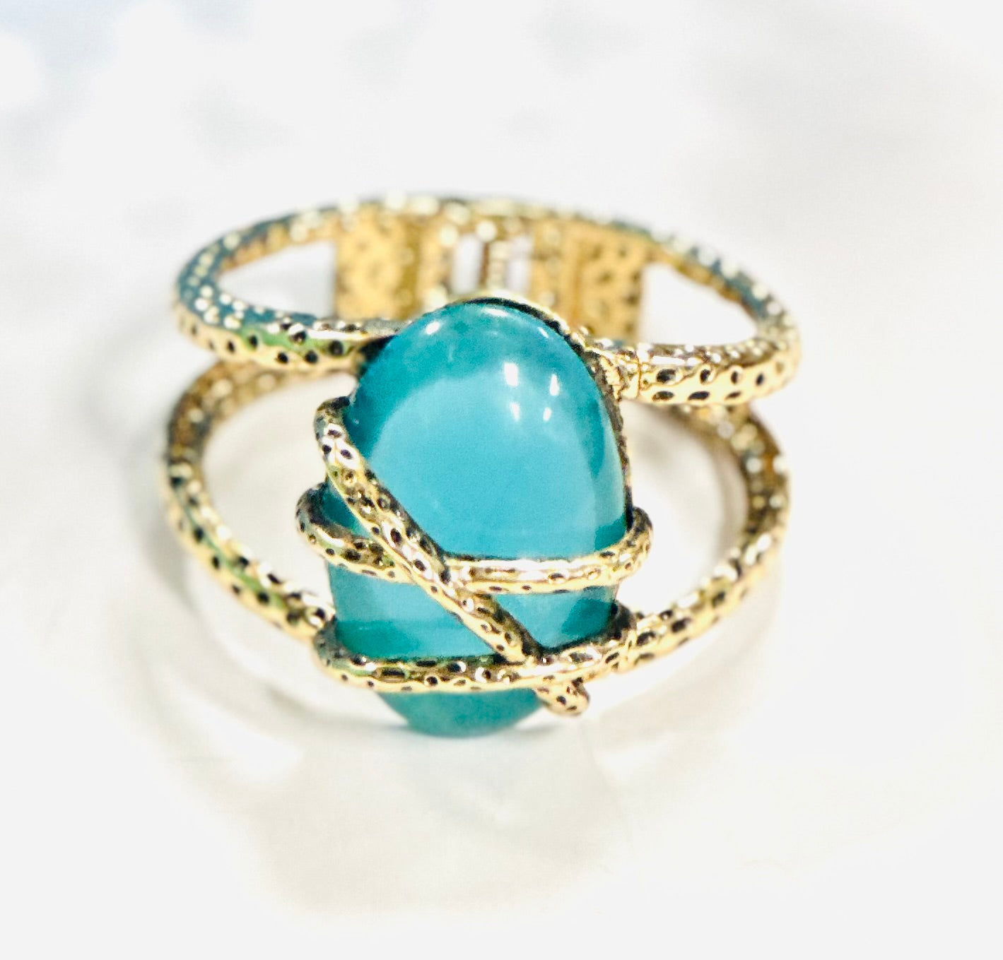 Gold Rings Cuff