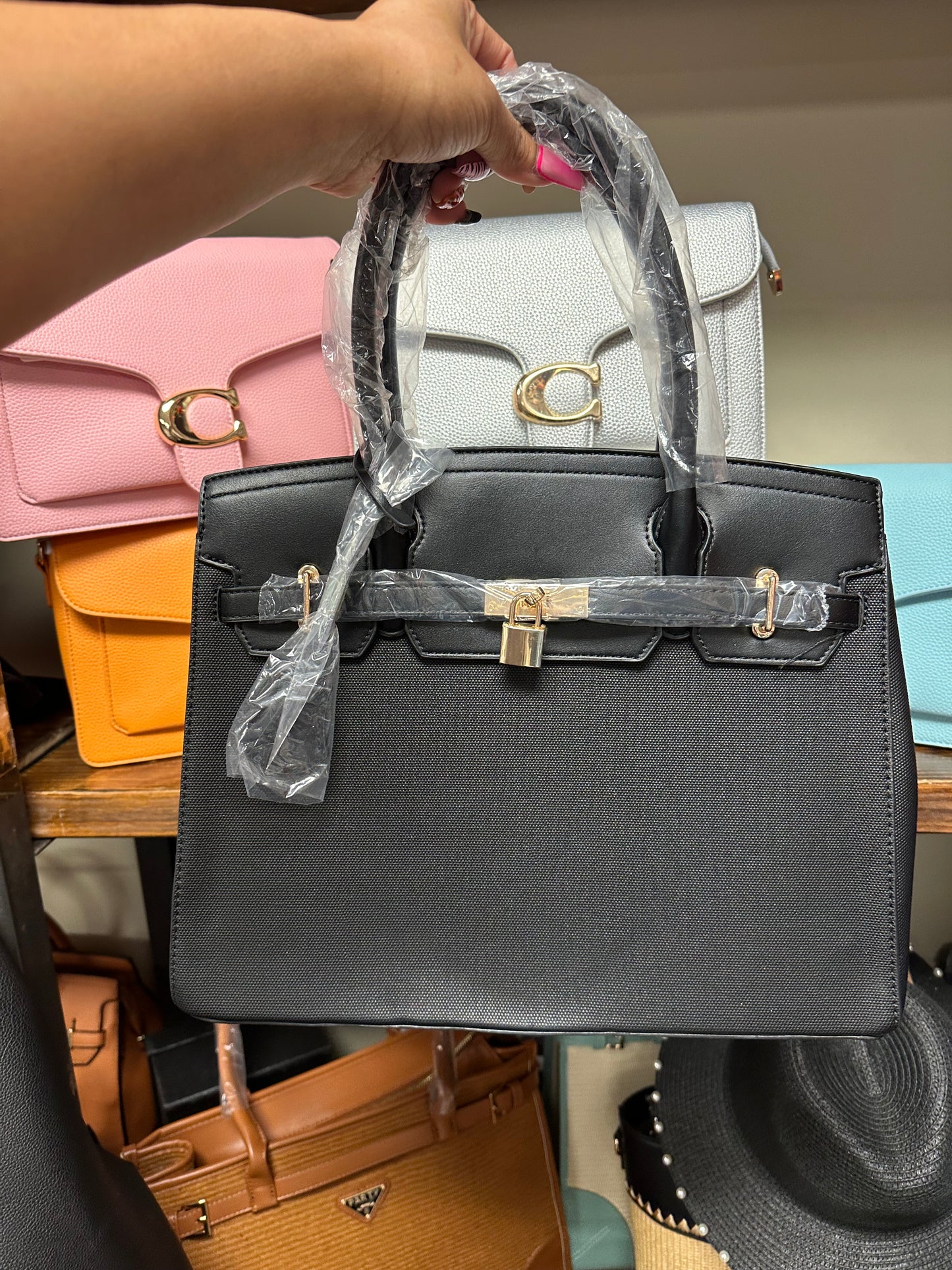 Lock Handbag & Wallet _ Large