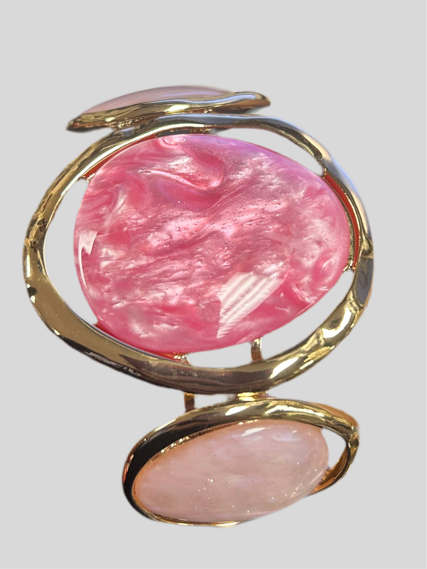 THREE COLORED STONE CUFF 4650 1066CLR