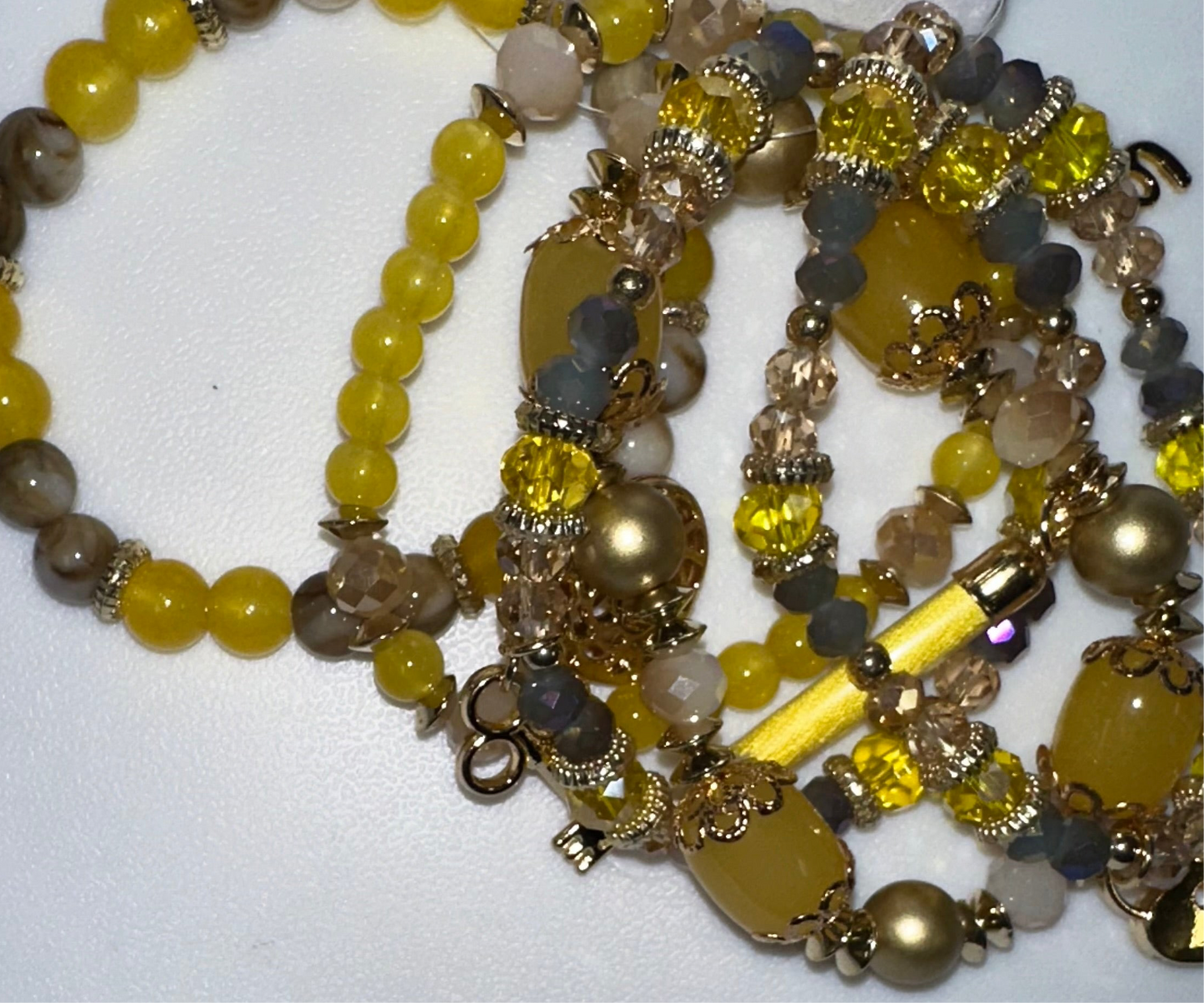 BEADED CHARM BRACELET