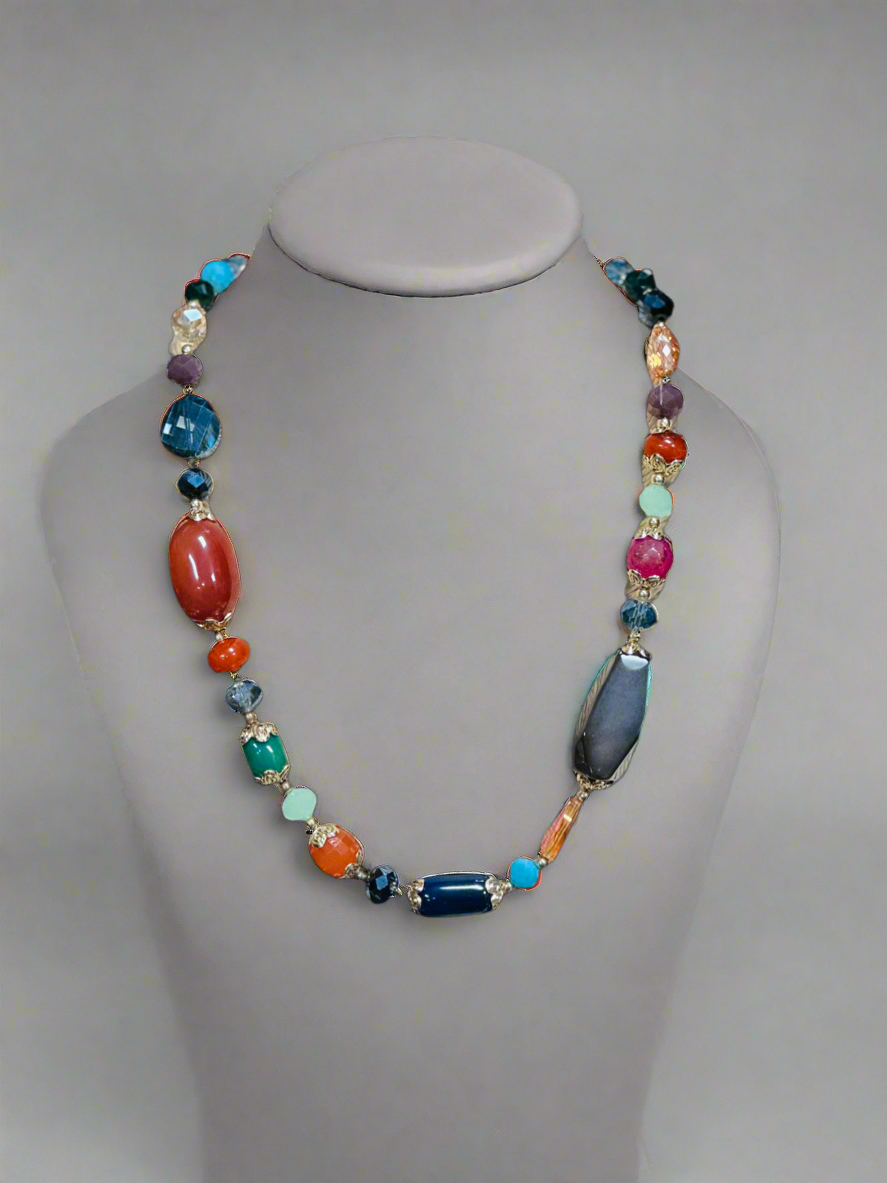 Stone Multi Necklace Set