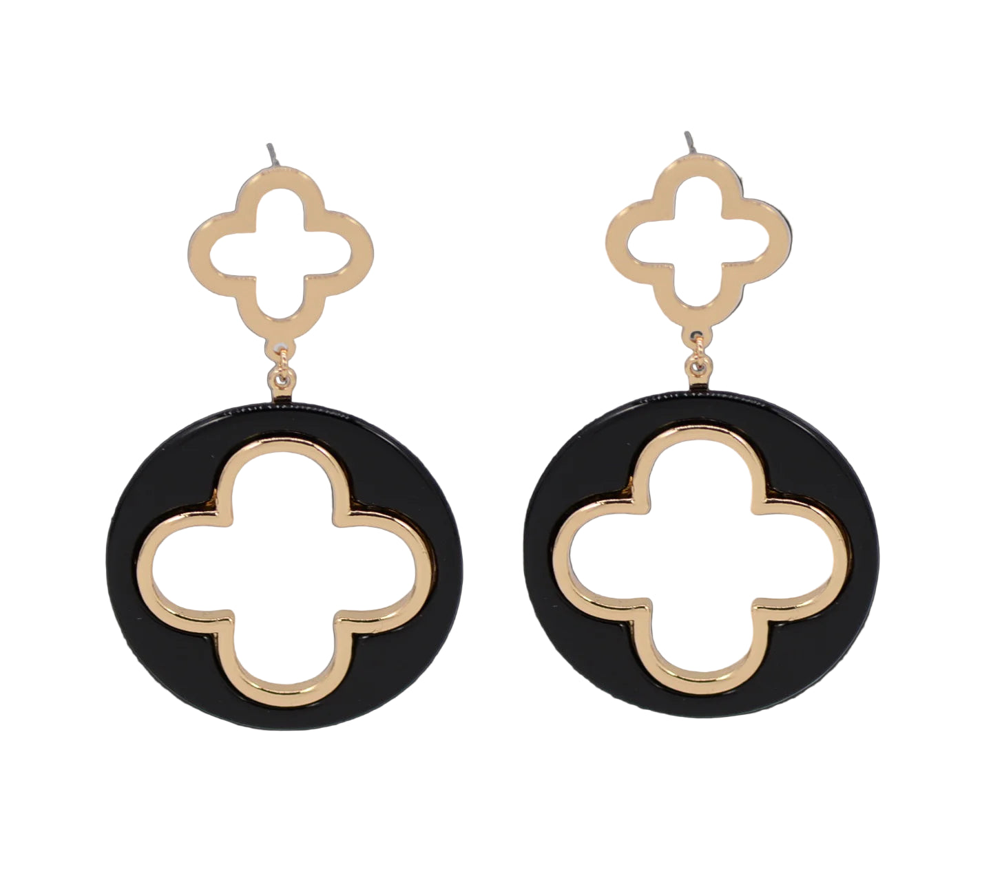 CLOVER INSIDE CLOVER EARRINGS
