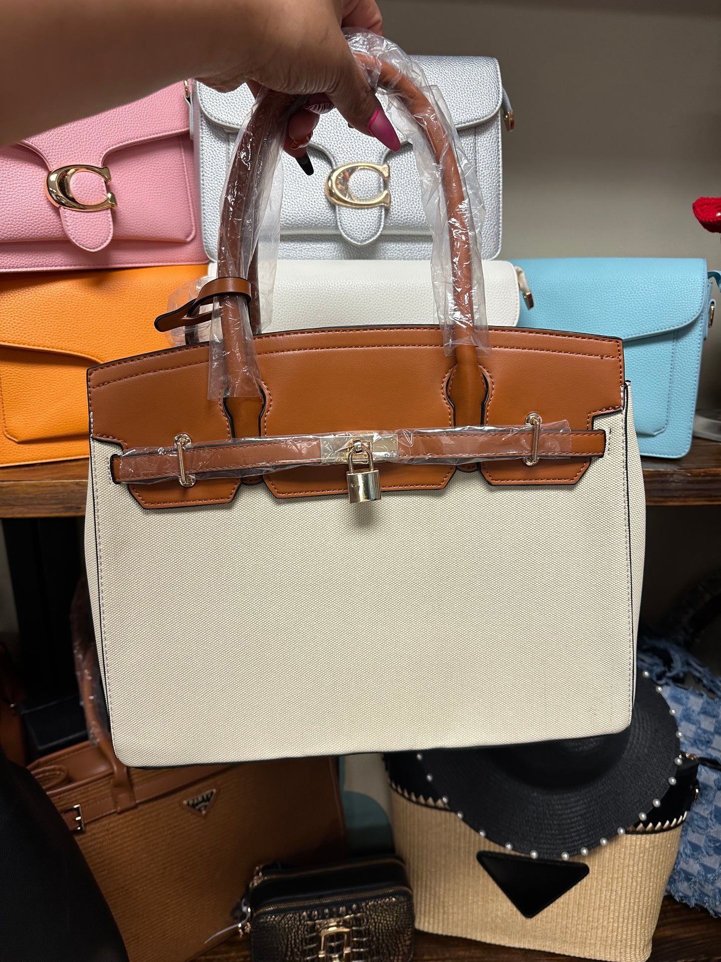 Lock Handbag & Wallet _ Large