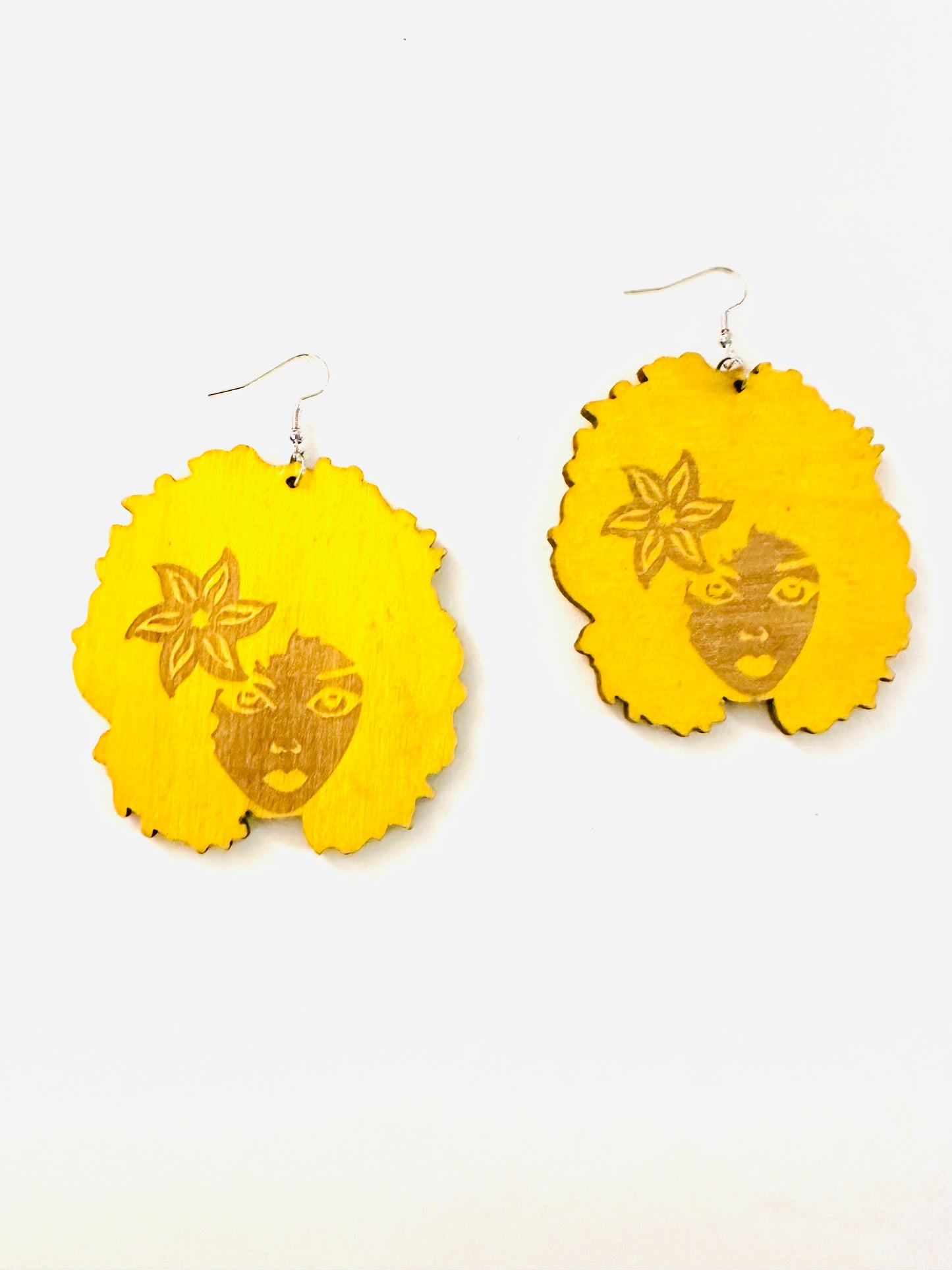 Lady Blossom Wooden Earrings