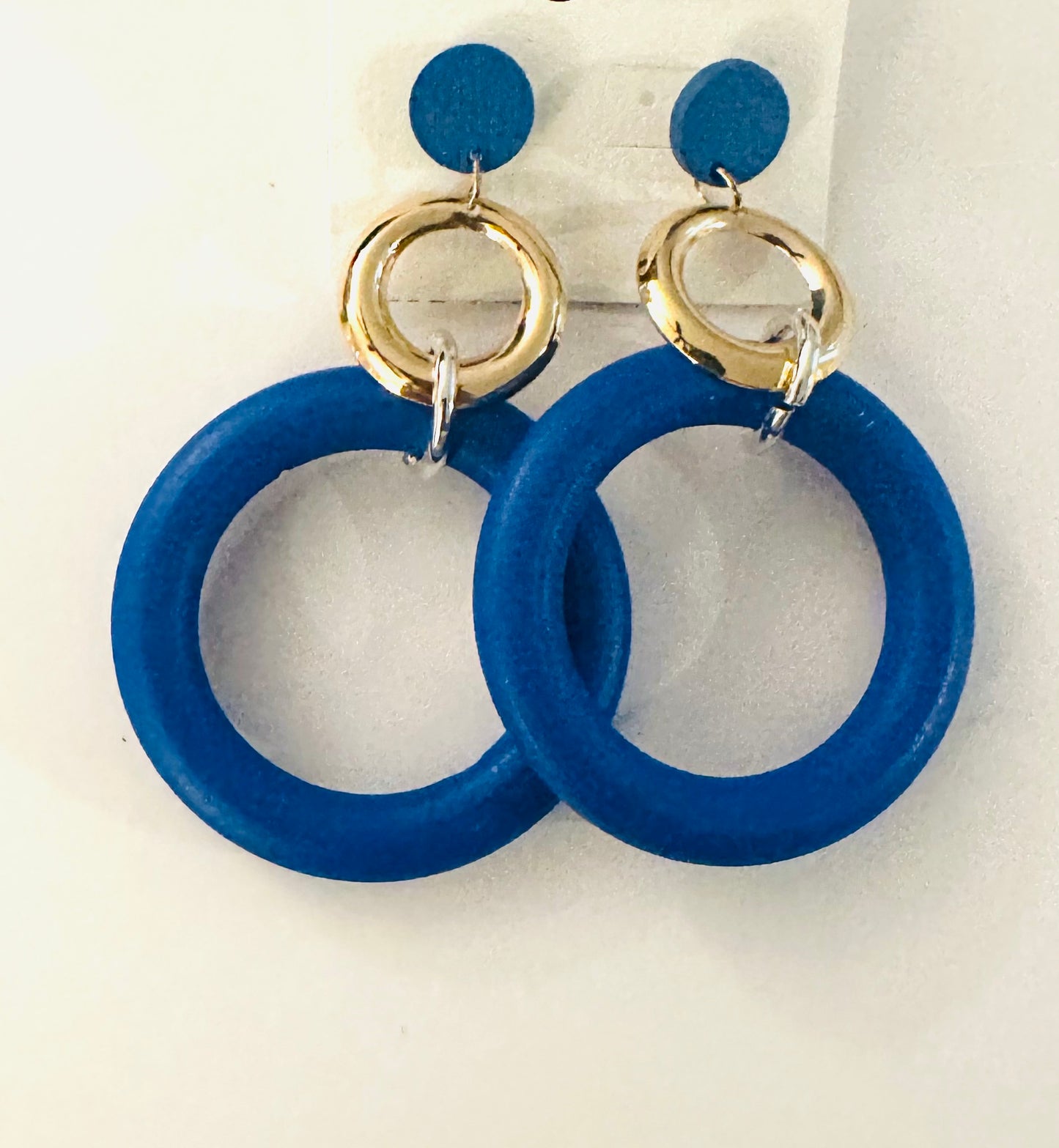 Wooden Round Earrings
