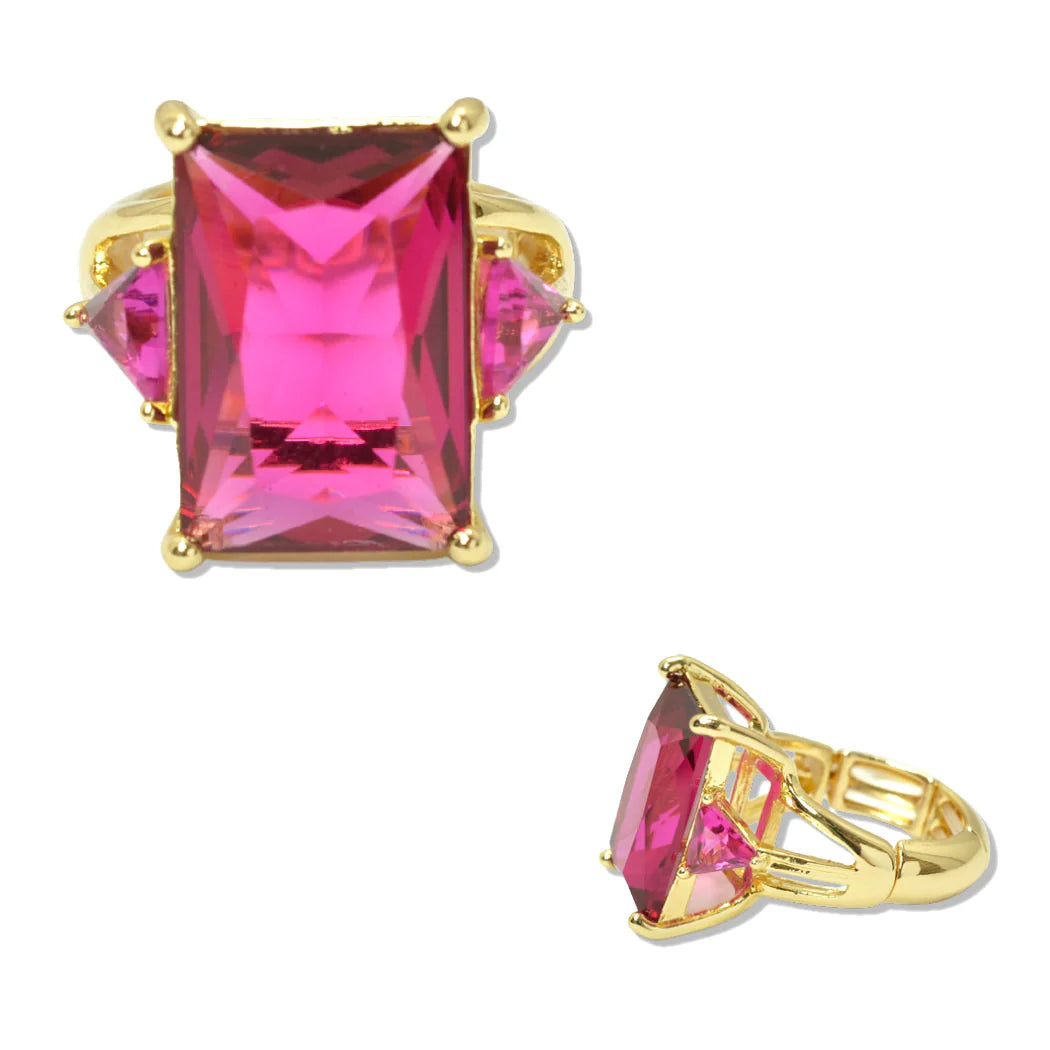 SQUARE COLOR DIAMOND RING