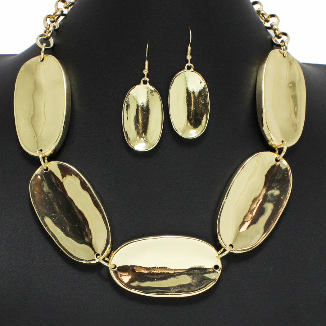 OVAL NECKLACE SET