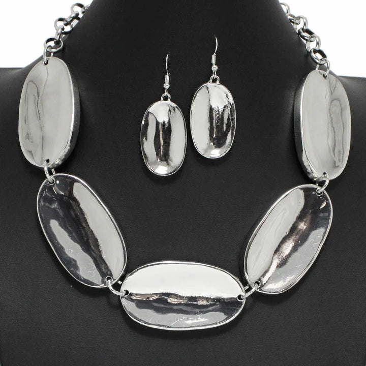 OVAL NECKLACE SET