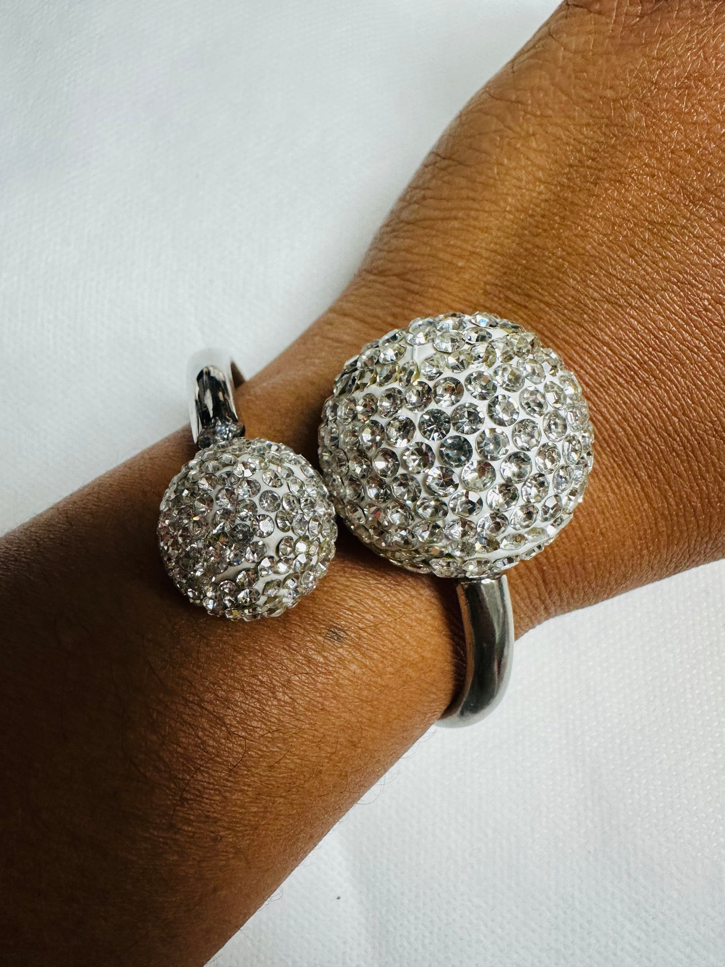 Bling Ball Double Cuff