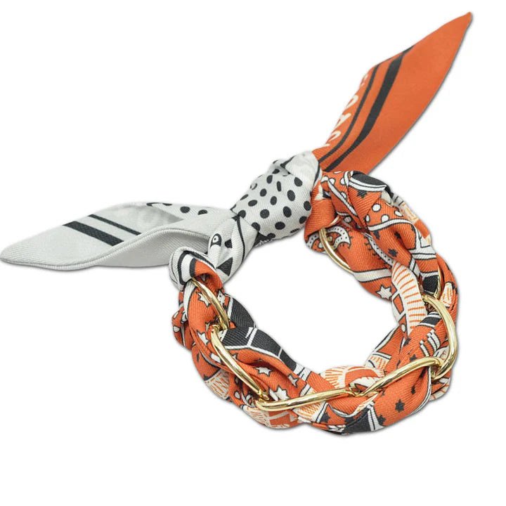 PAISLEY RIBBON CHAIN BRACELET - JOY 1055CLR 4742