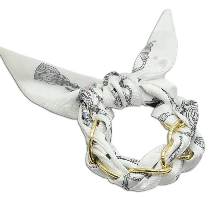 PAISLEY RIBBON CHAIN BRACELET - JOY 1055CLR 4742