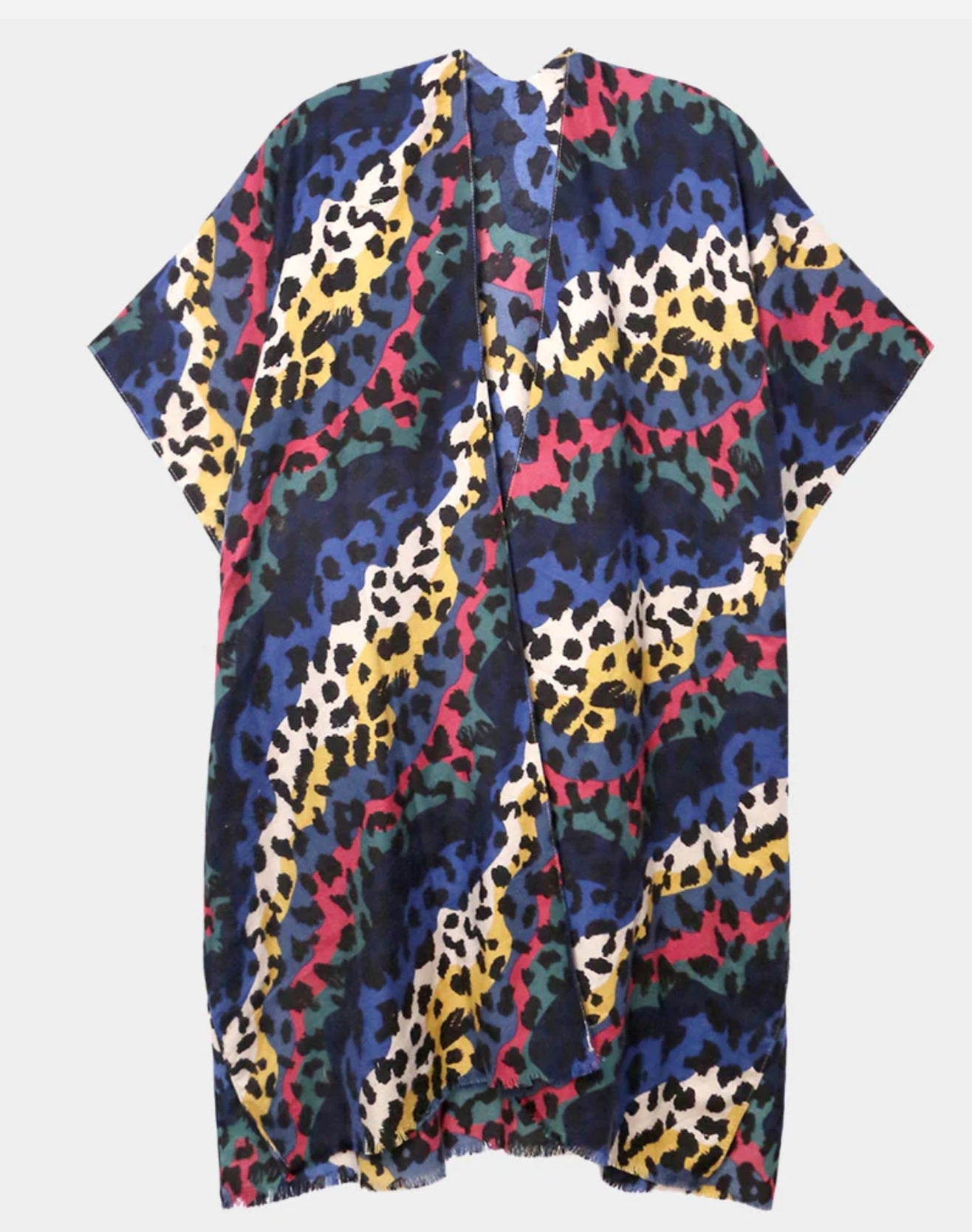 COLORFUL CHEETAH KIMONO
