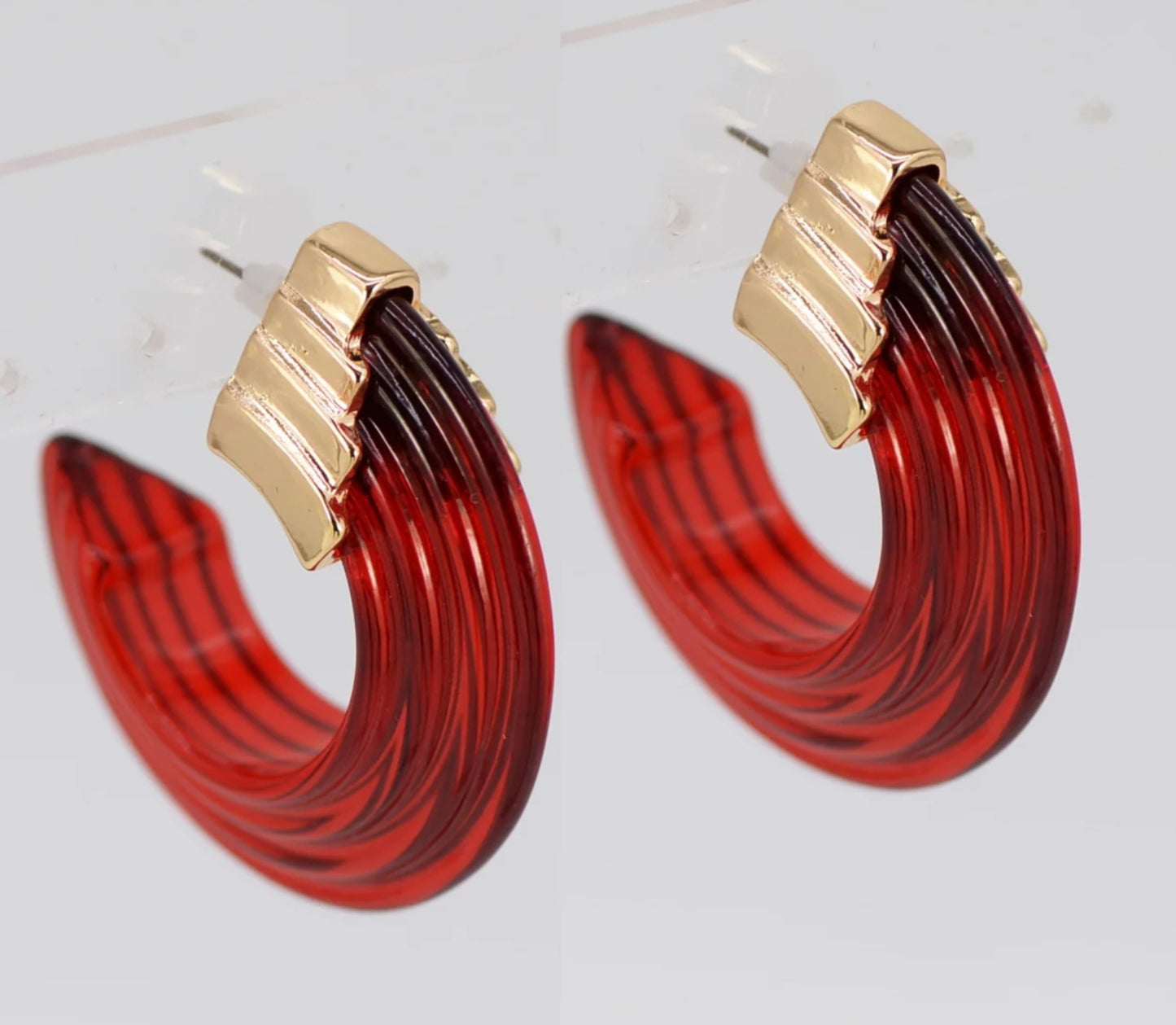 GABRIELLA CLEAR HOOPS 0122