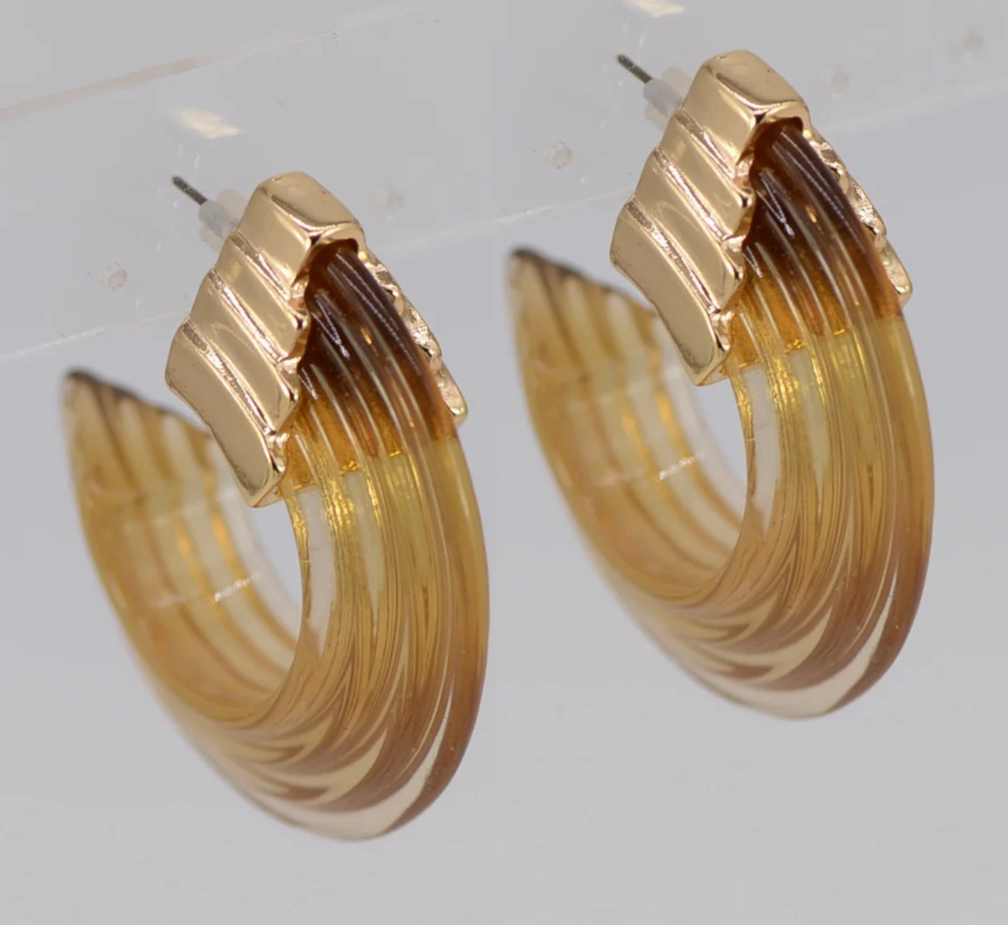 GABRIELLA CLEAR HOOPS 0122