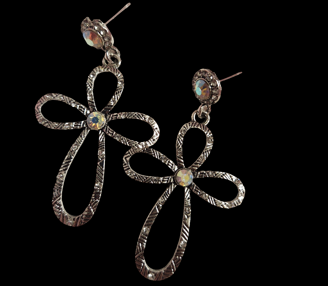 Cross Bling Earrings AB BLING 0121