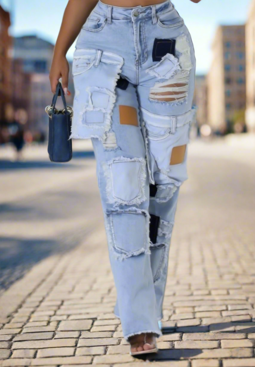 Patch Me Up Denim Pants