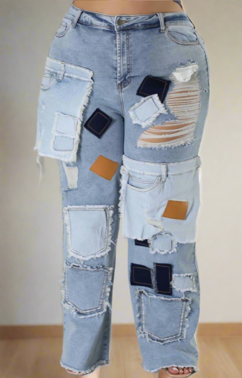 Patch Me Up Denim Pants