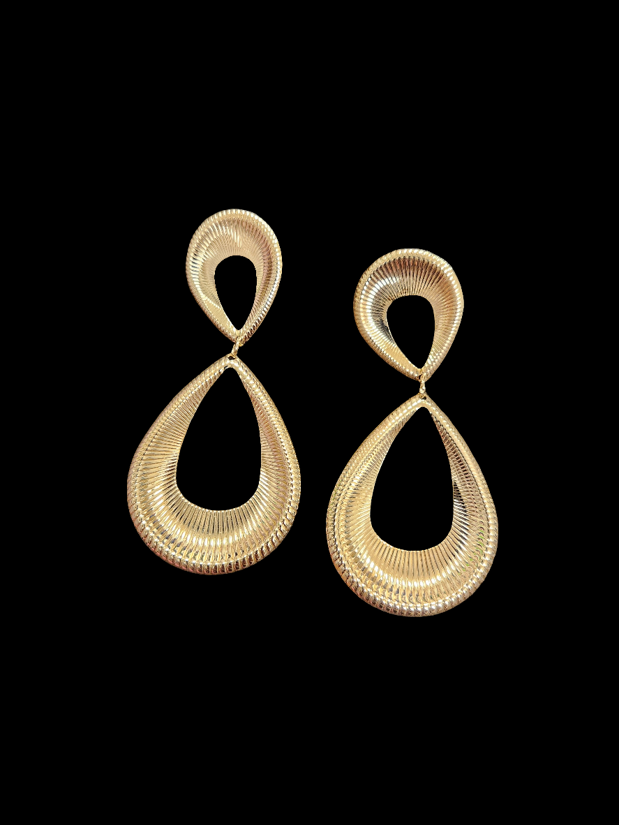 DOUBLE TEARDROP EARRINGS