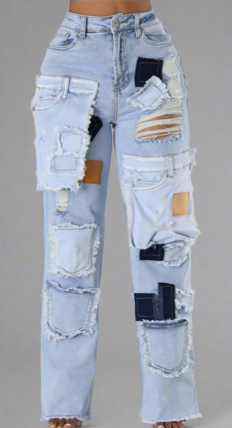 Patch Me Up Denim Pants