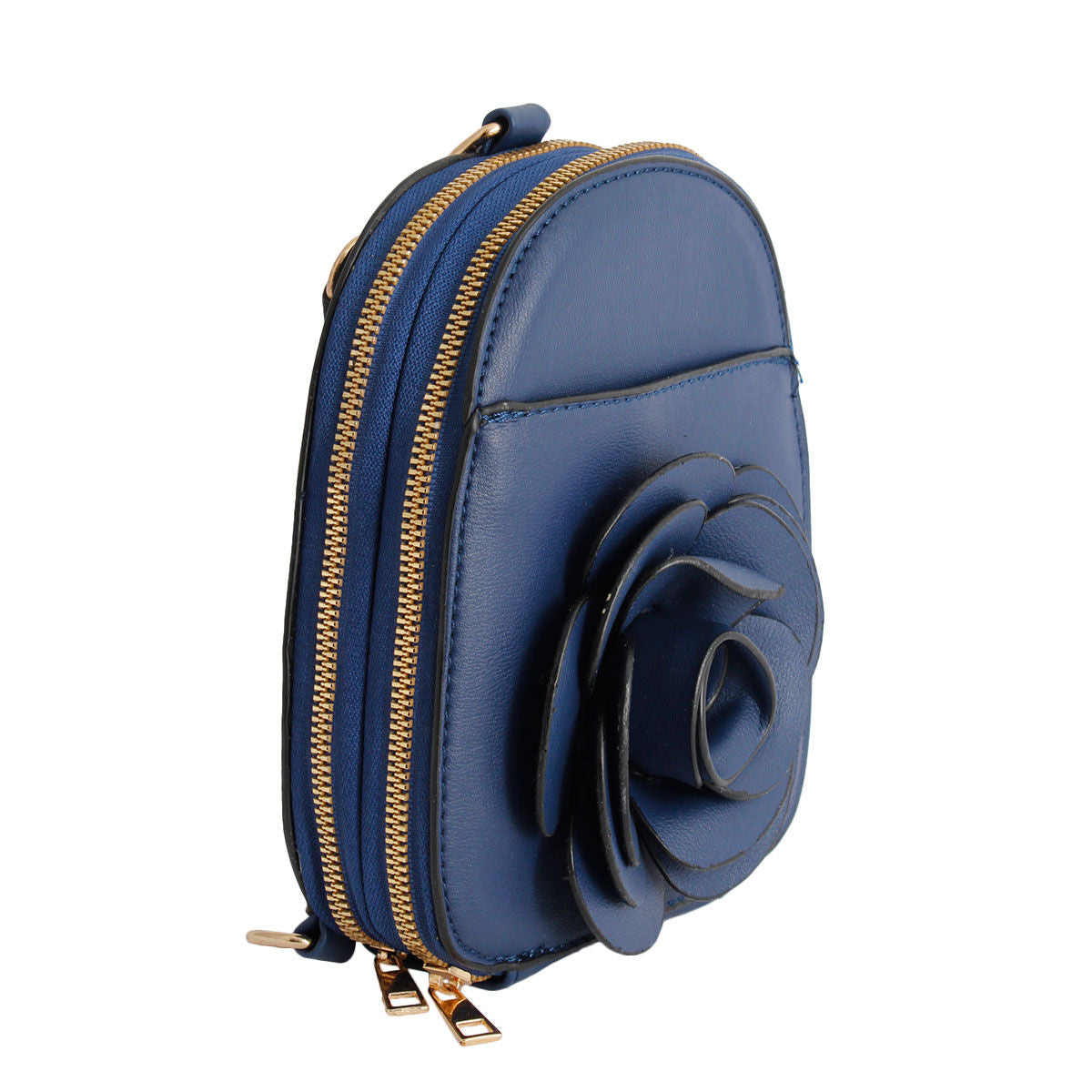 flower mini backpack Navy Flower Mini Backpack – THE BAG SHOPPE