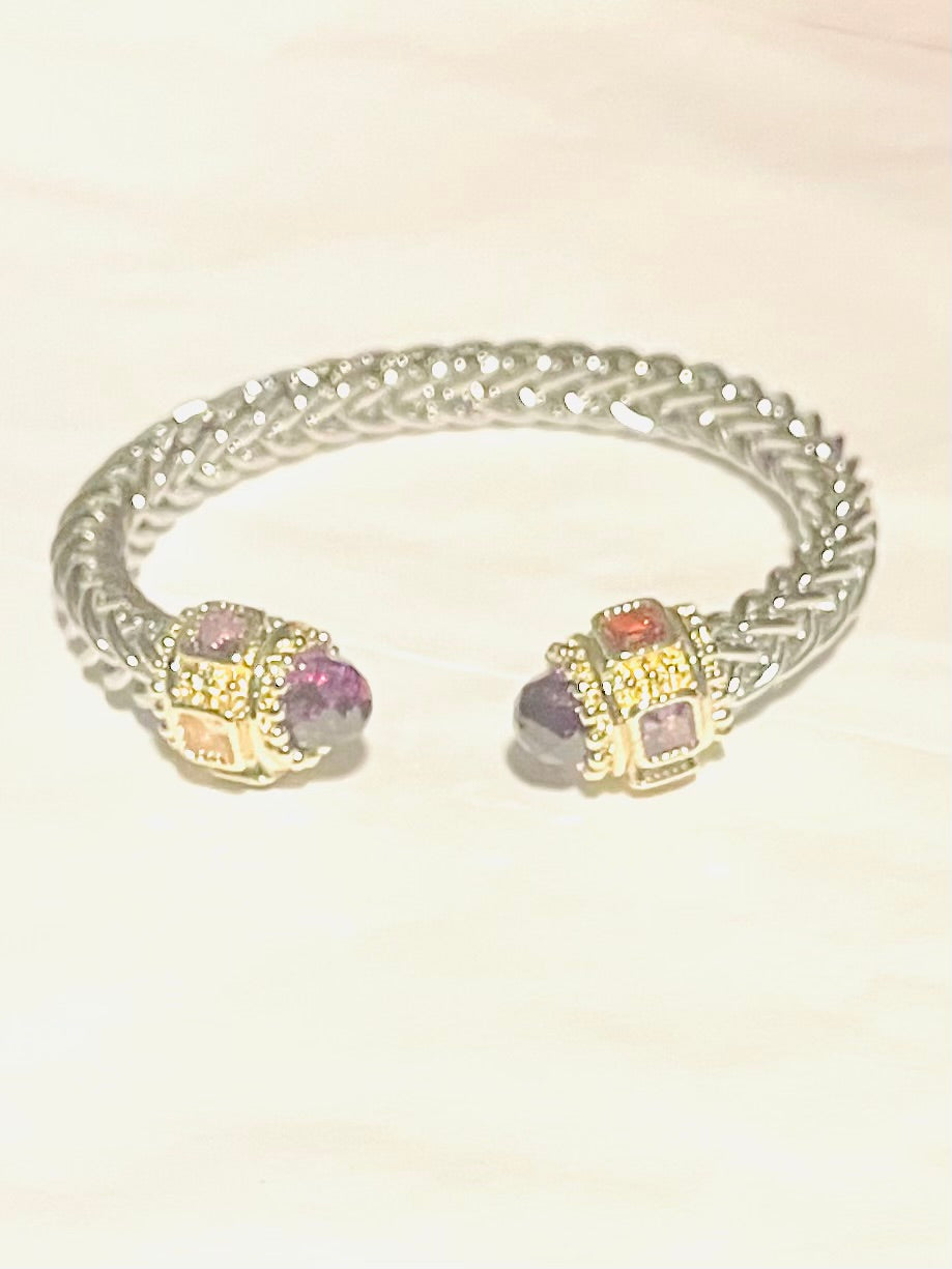Stone Cable Wire Cuff