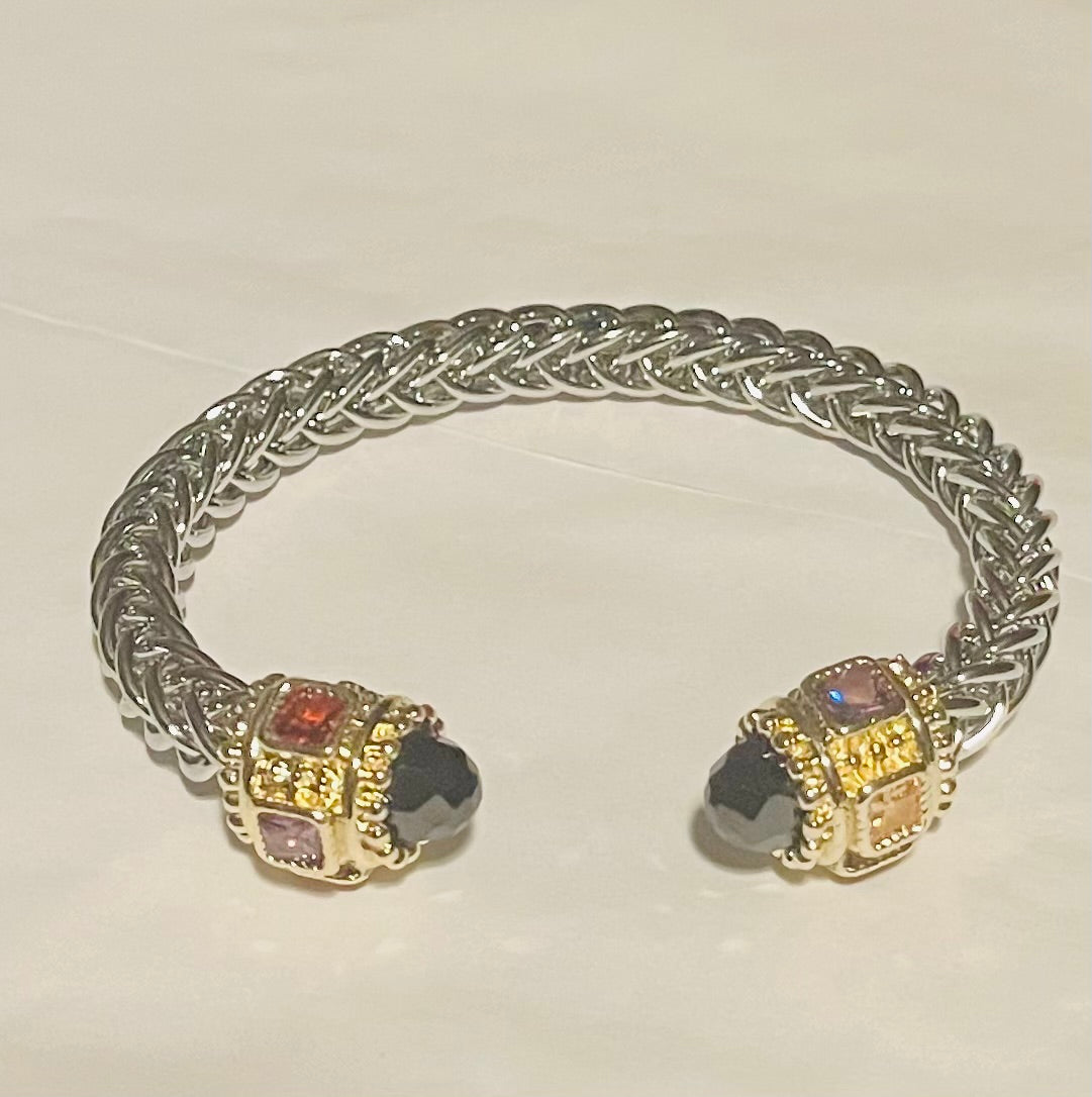 Stone Cable Wire Cuff
