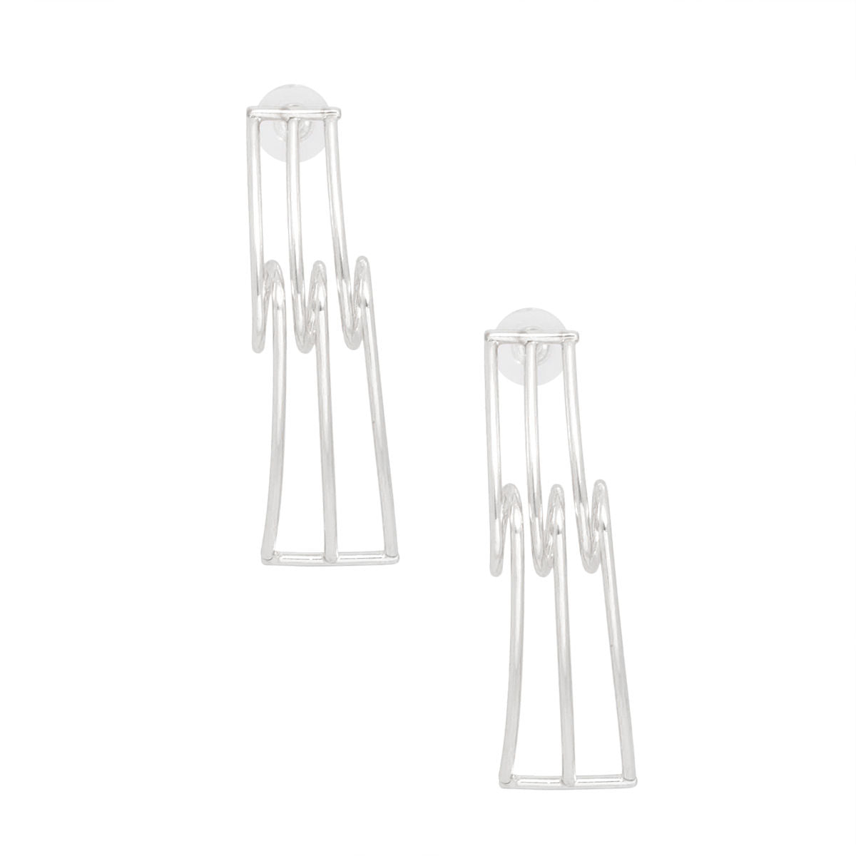 Studs Silver Spring Industrial-luxe Earrings Women