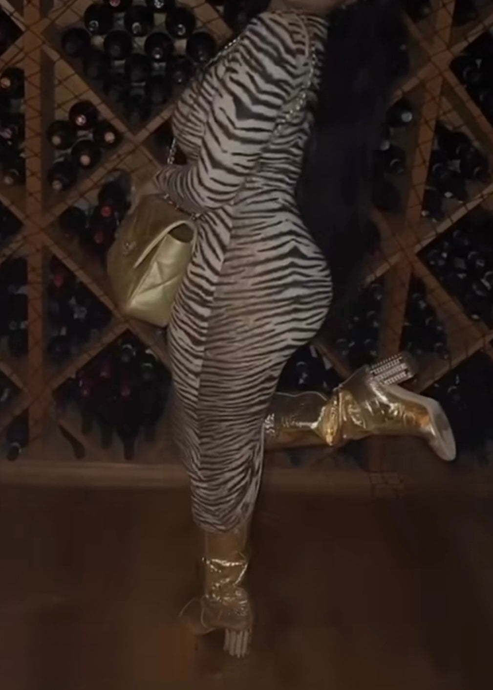 Zebra Bodycon Dress THE BAG SHOPPE Zebra Bodycon Dress THE BAG SHOPPE