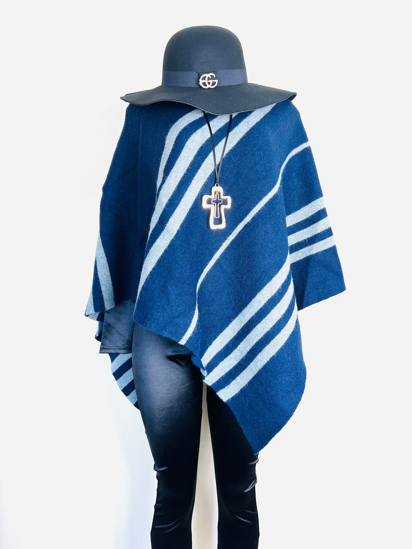 Stripe Poncho