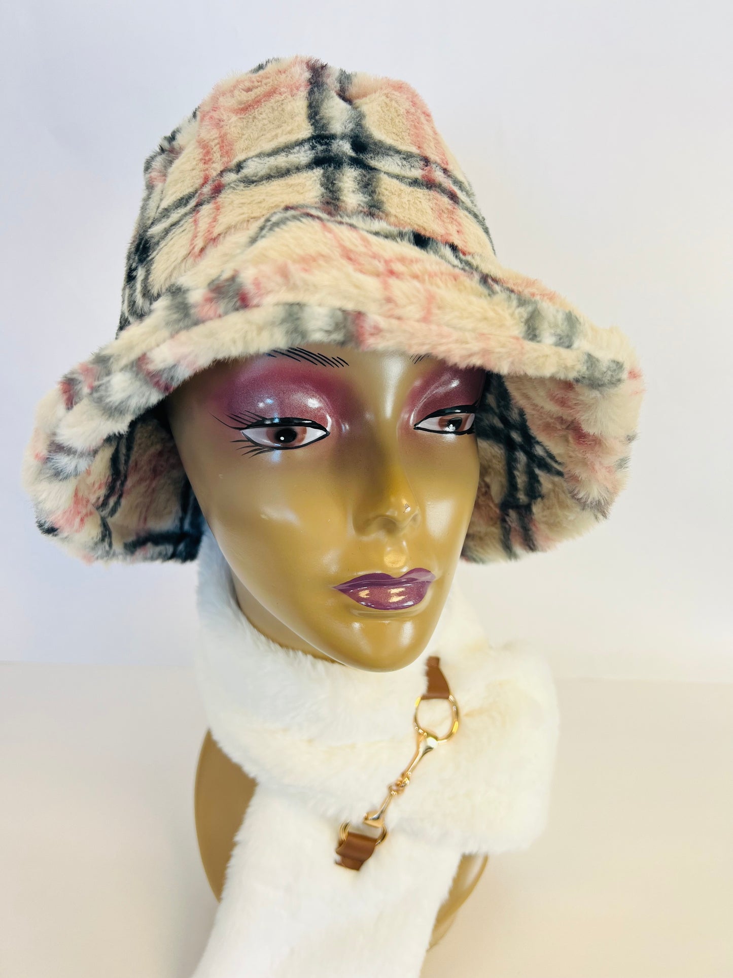 Fur Bucket Hat Fluffy BH