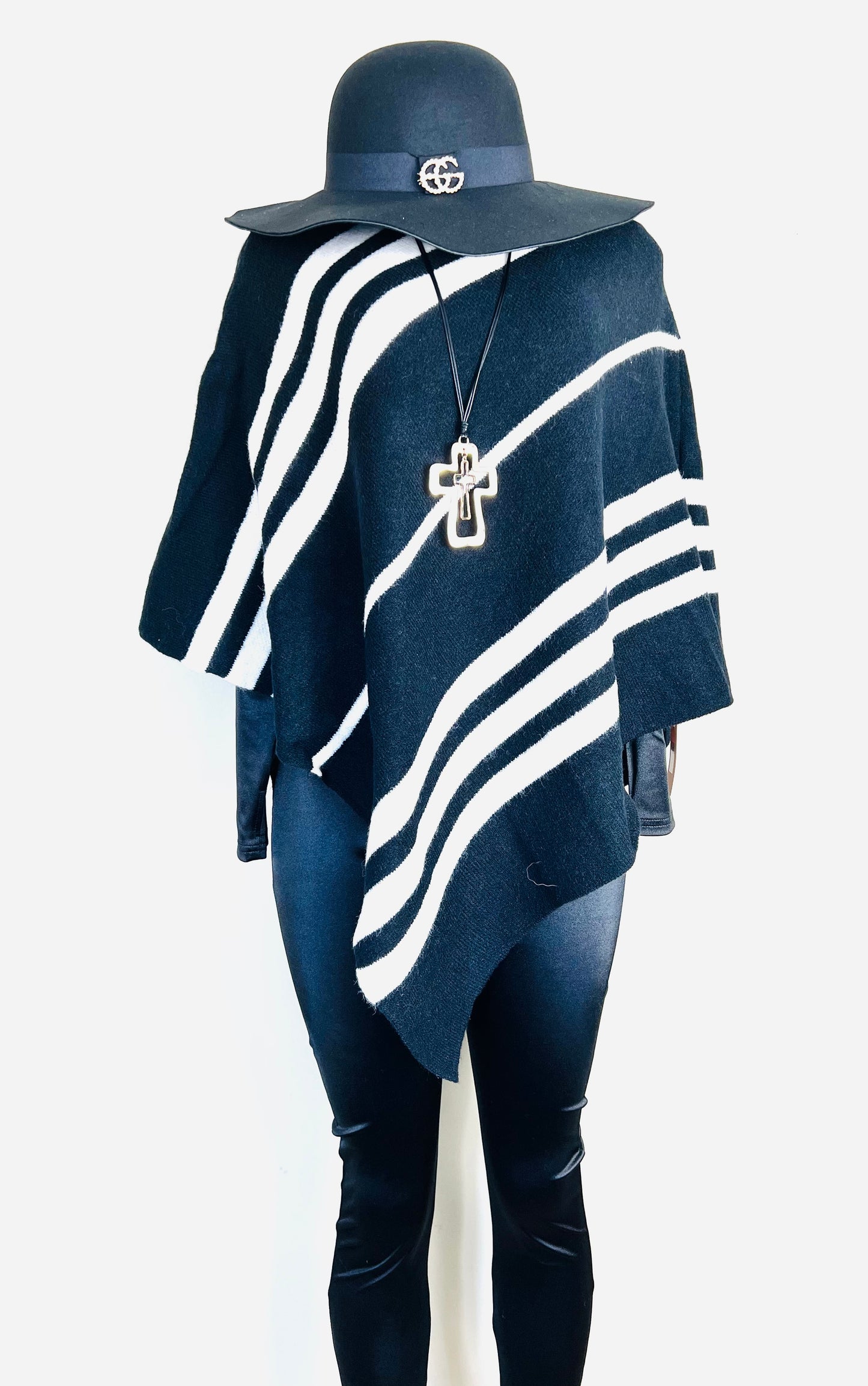 Stripe Poncho