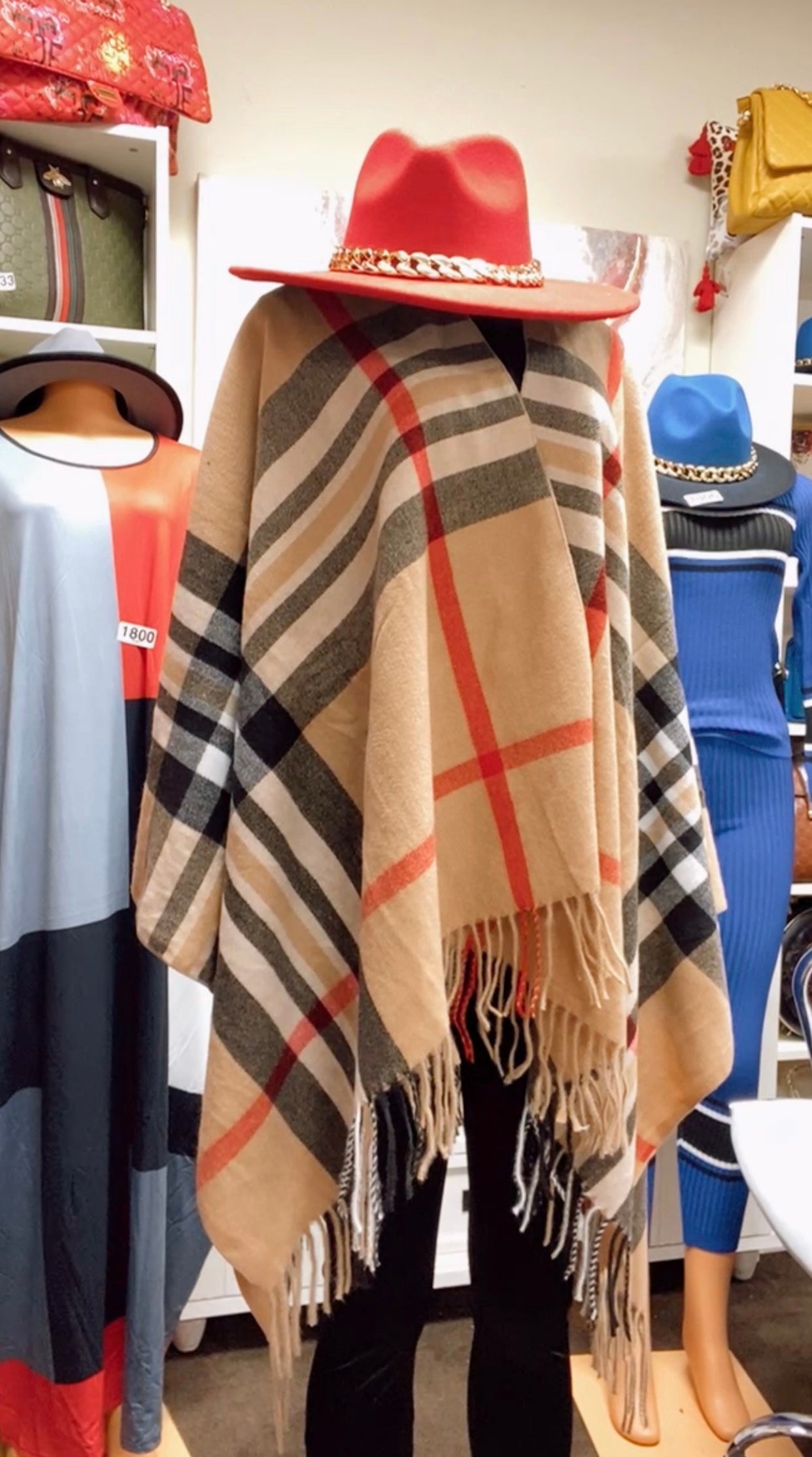 Plaid Cape
